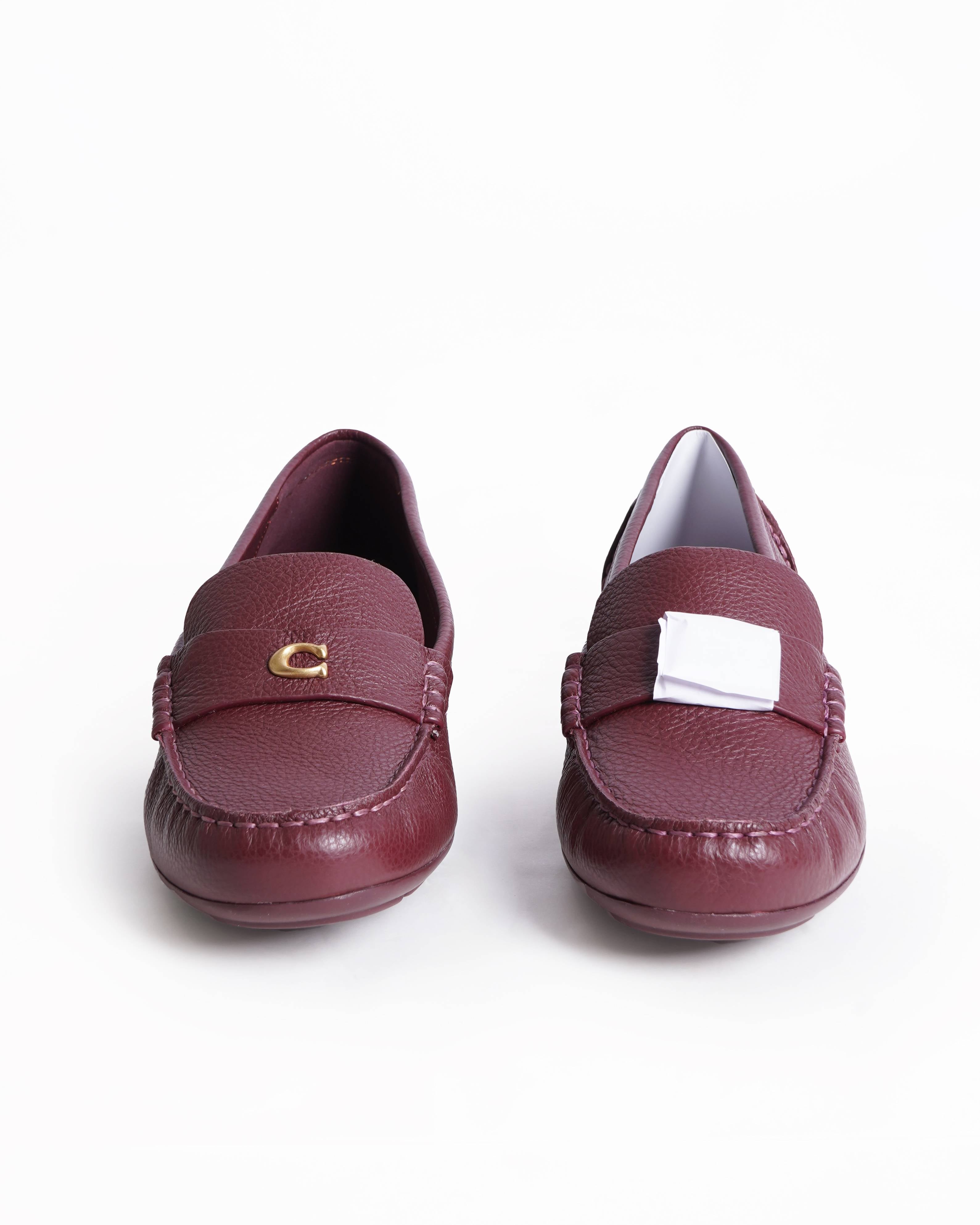 New Coach loafers in Burgundy