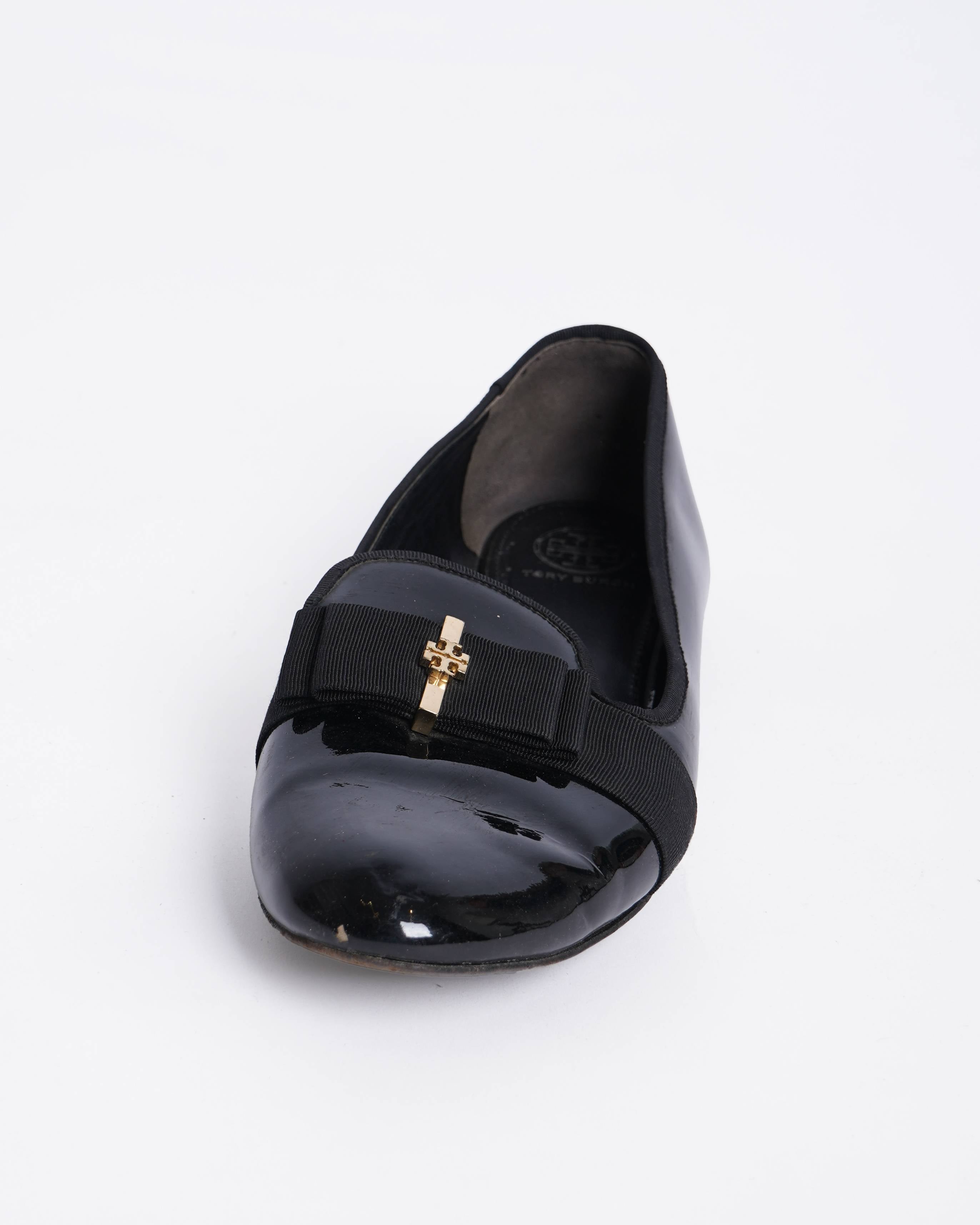 Tory Burch Black Flats