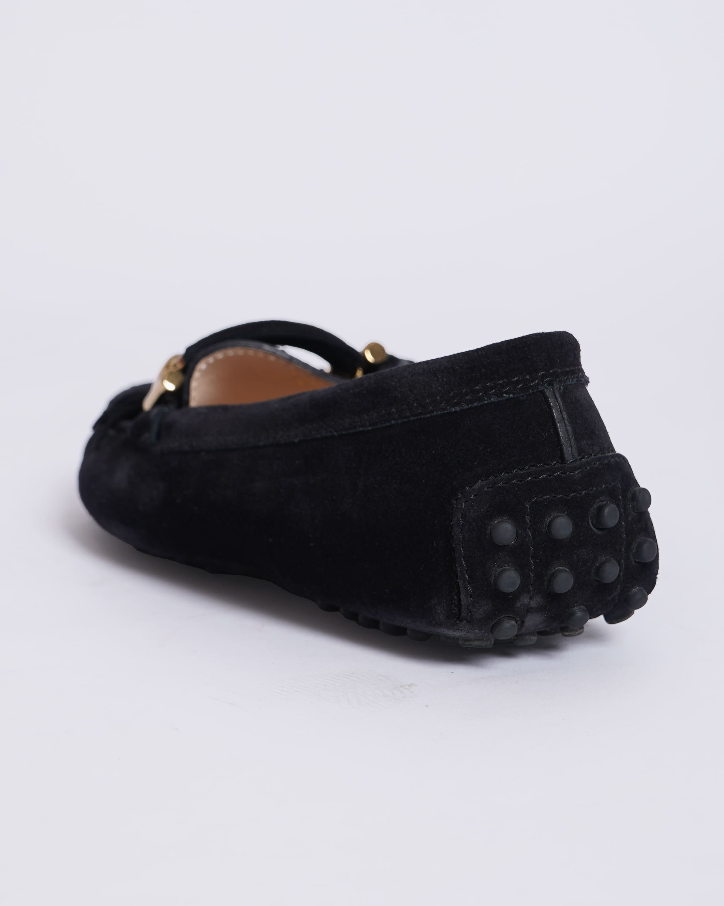 Tod's Women's Suede Loafers In Black