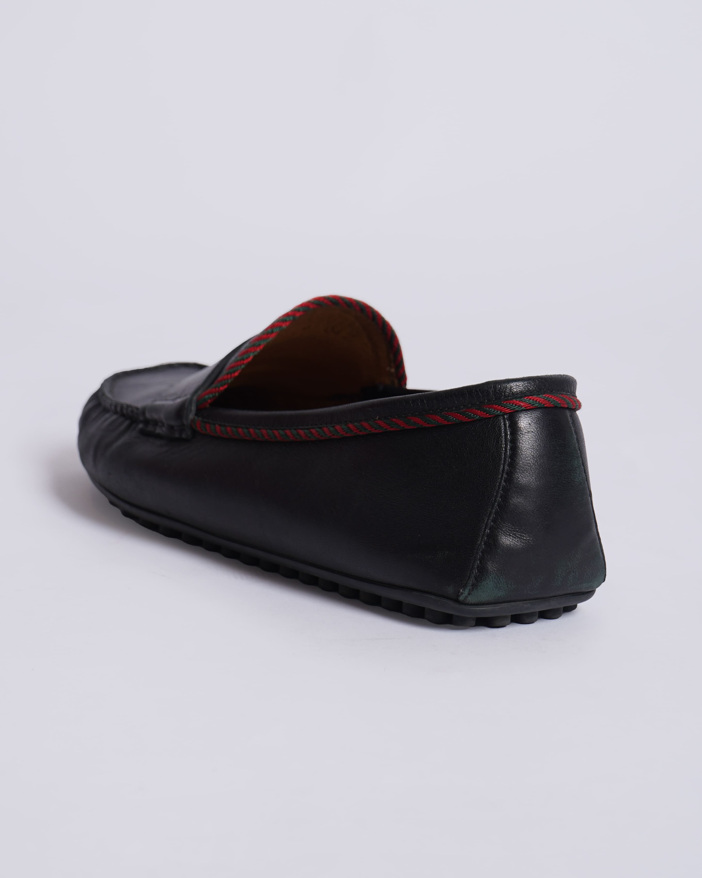 Gucci Men's Leather Bee Loafers