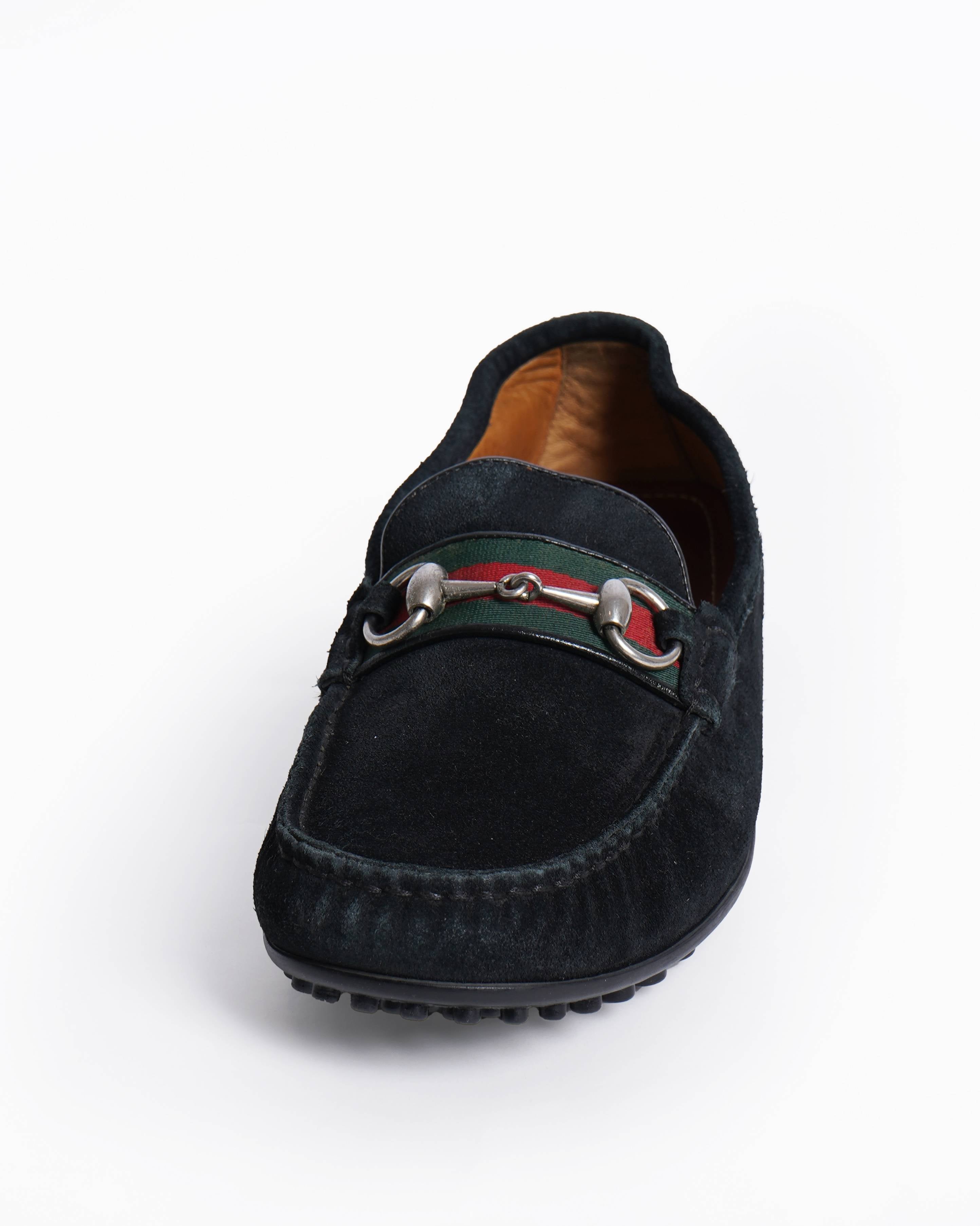 Gucci Vintage Suede Loafers