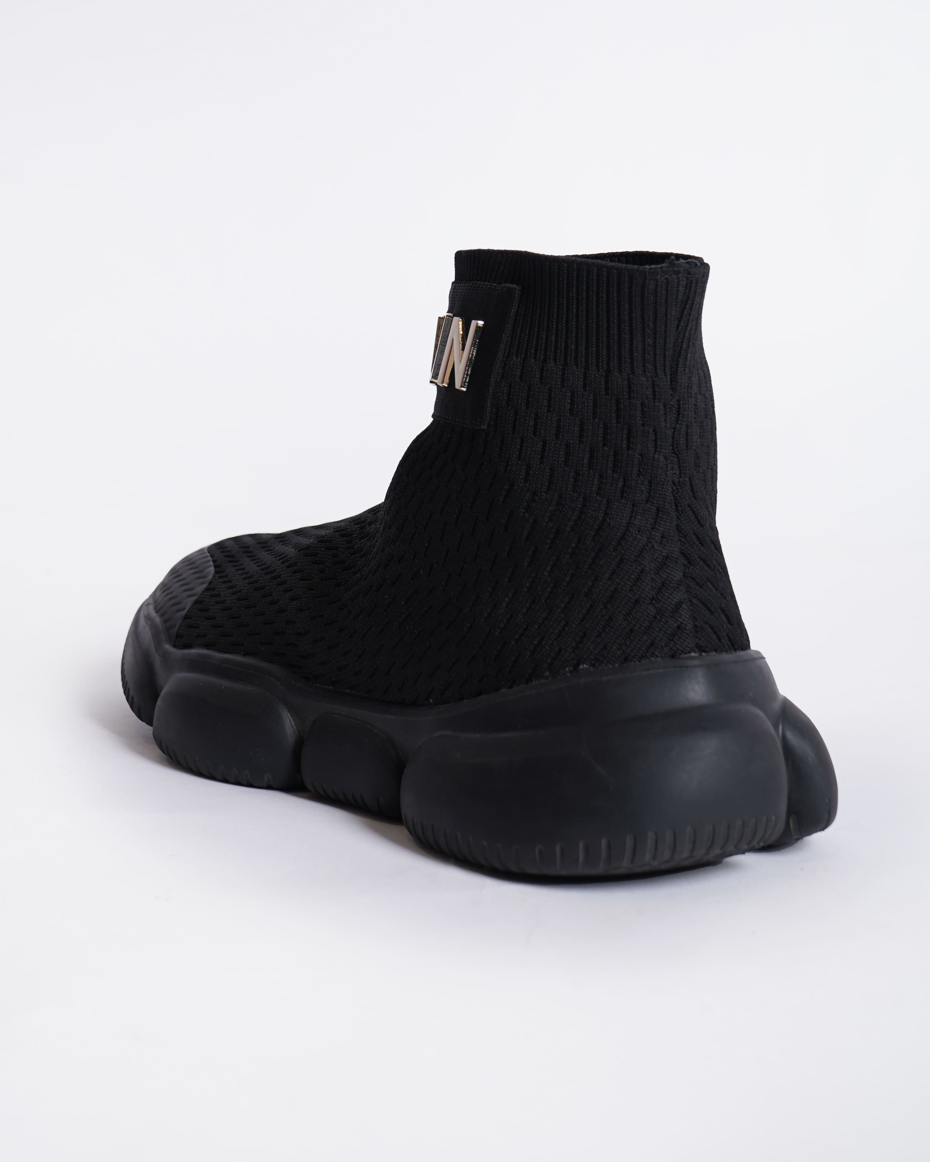 Balmain logo-embossed sock sneakers