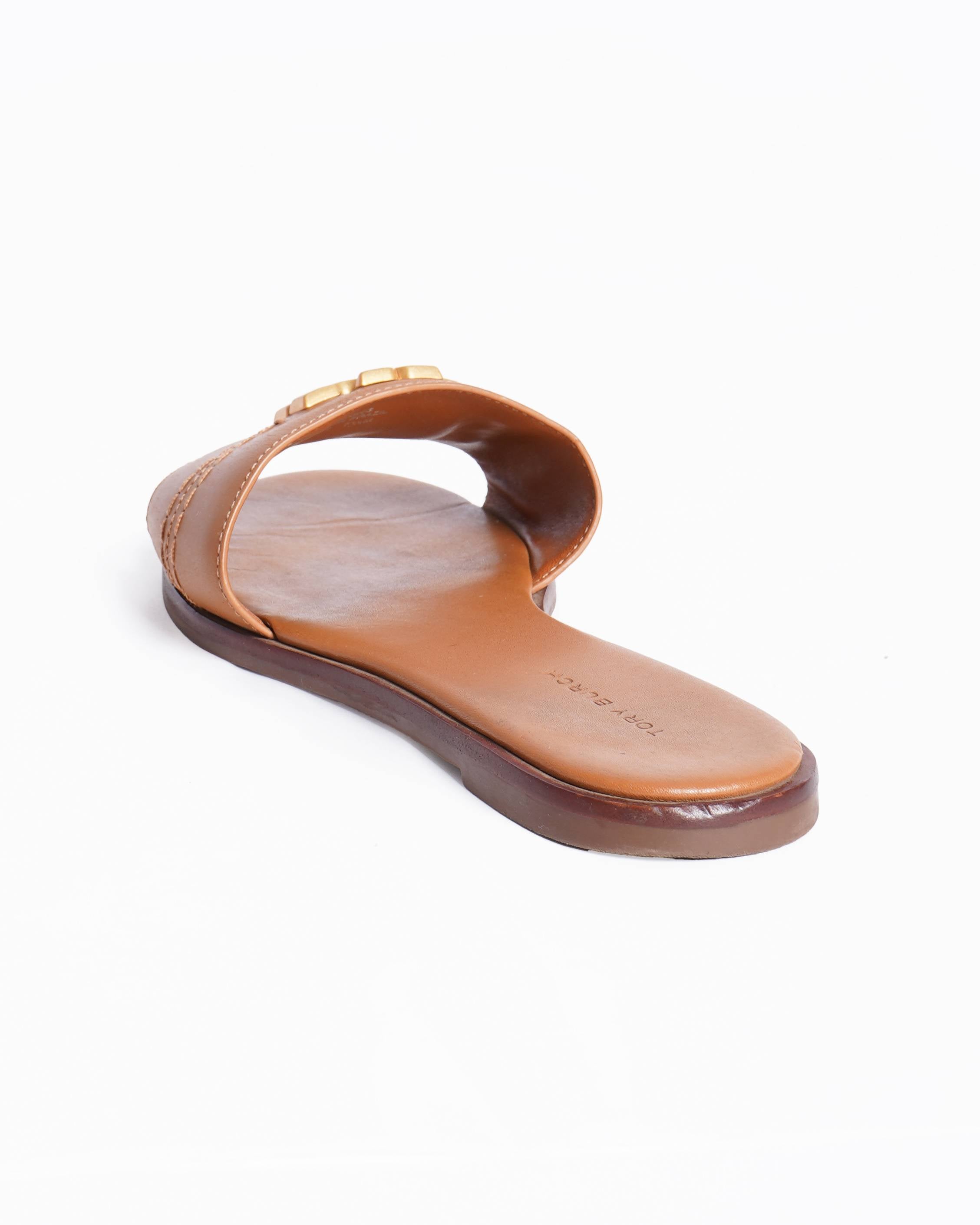 Tory burch brown everly flats