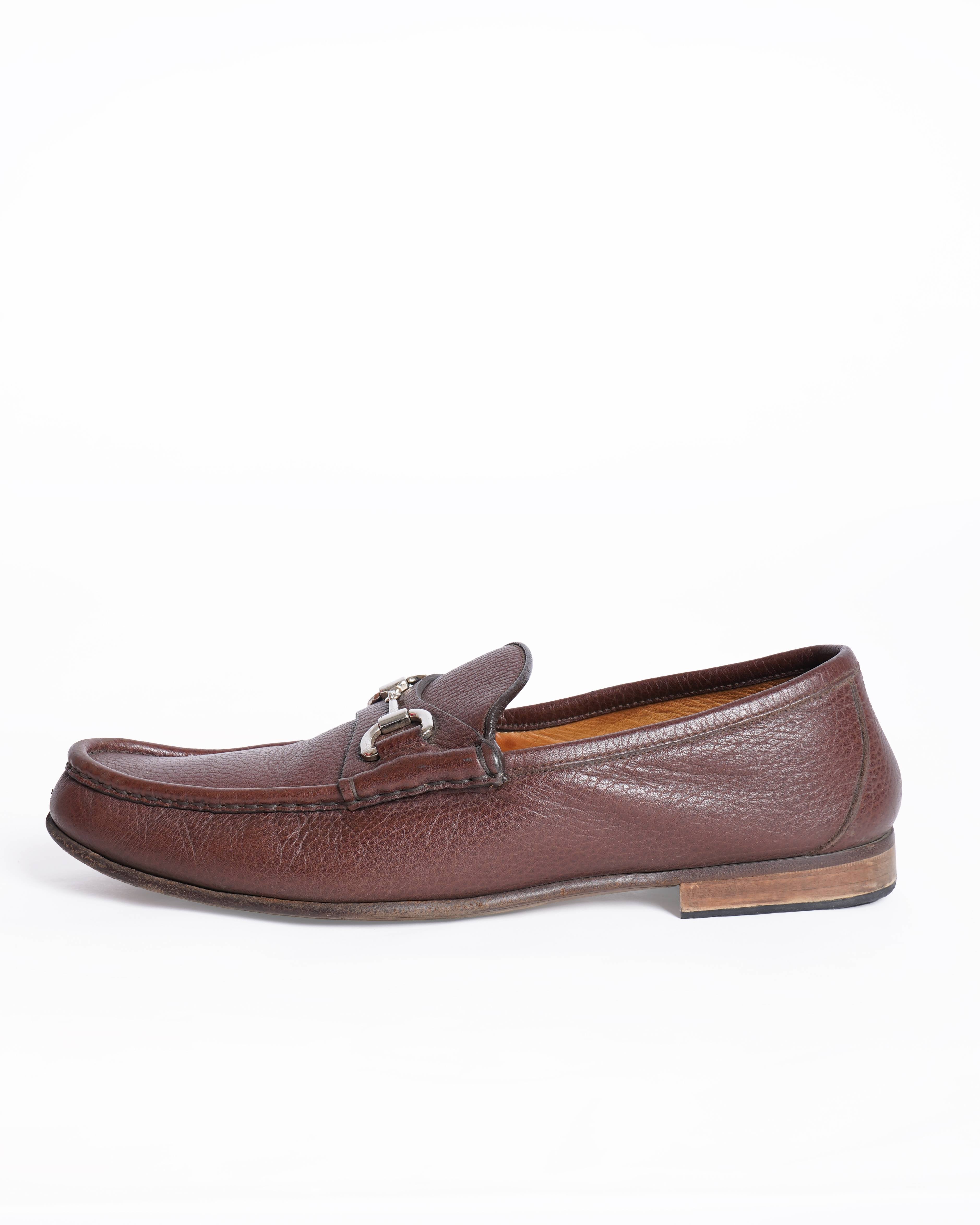 Gucci 1955 Horsebit Loafers Brown Grain Leather