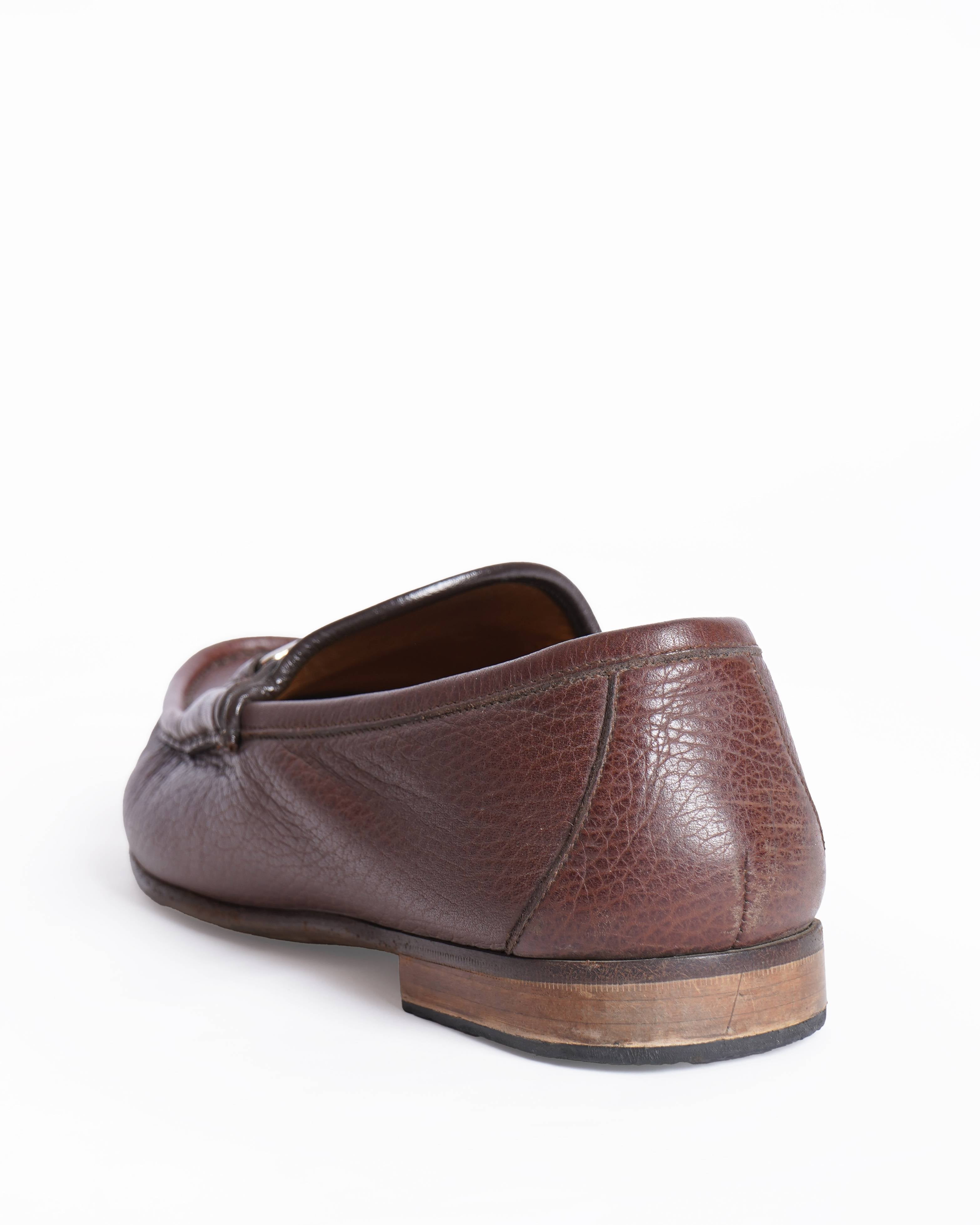 Gucci 1955 Horsebit Loafers Brown Grain Leather