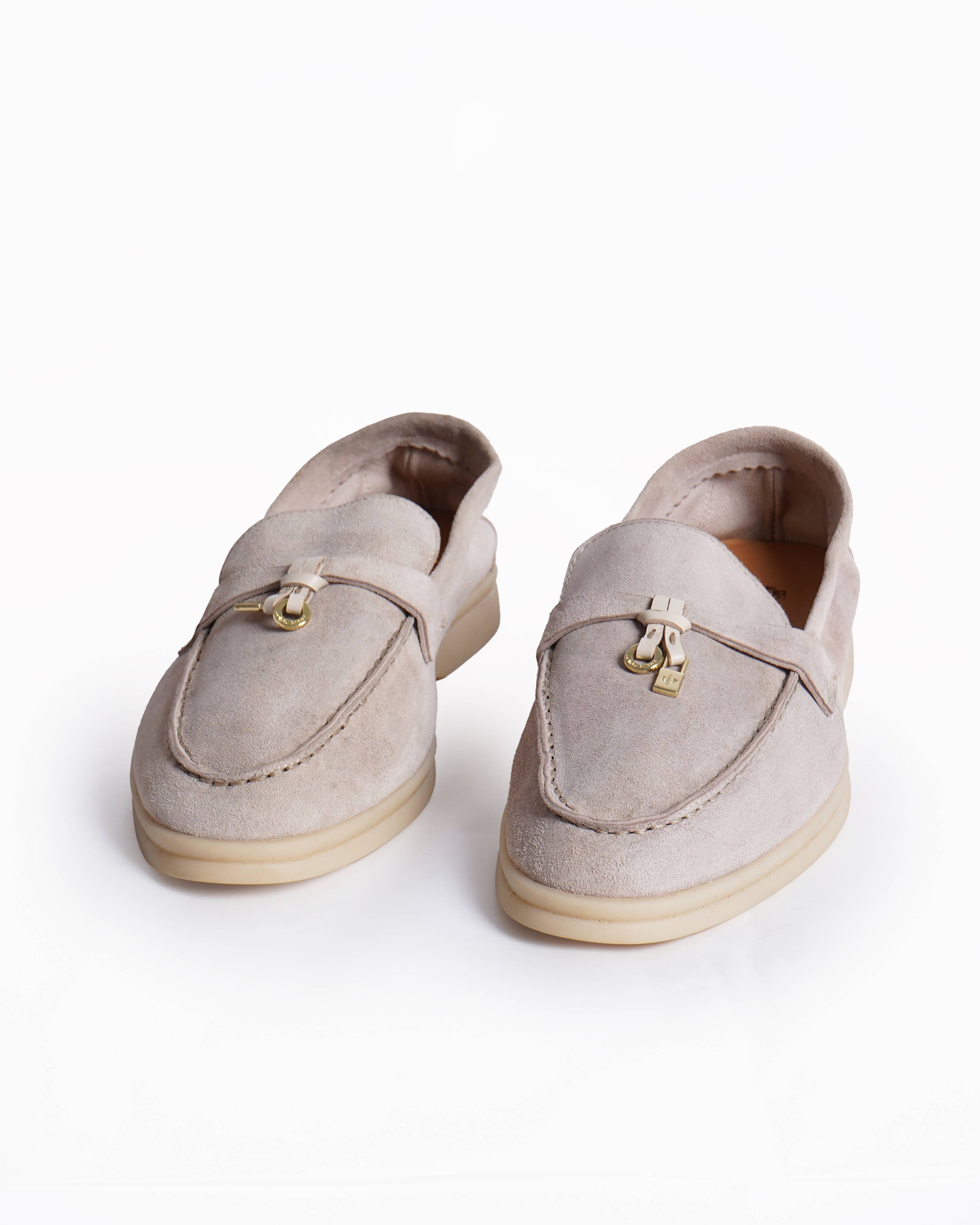Loro Piana Summer Charms Walk Loafer In Beige