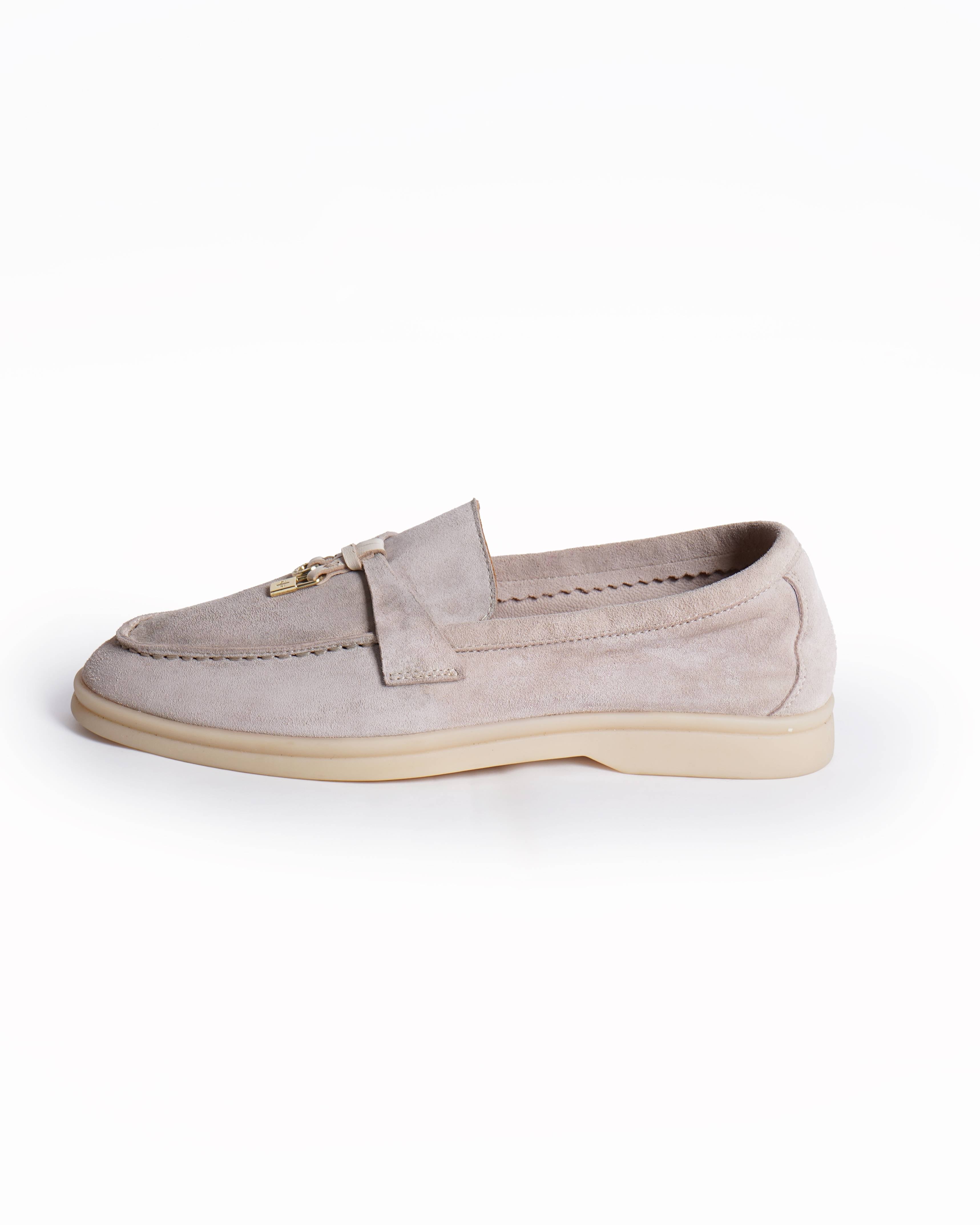 Loro Piana Summer Charms Walk Loafer In Beige