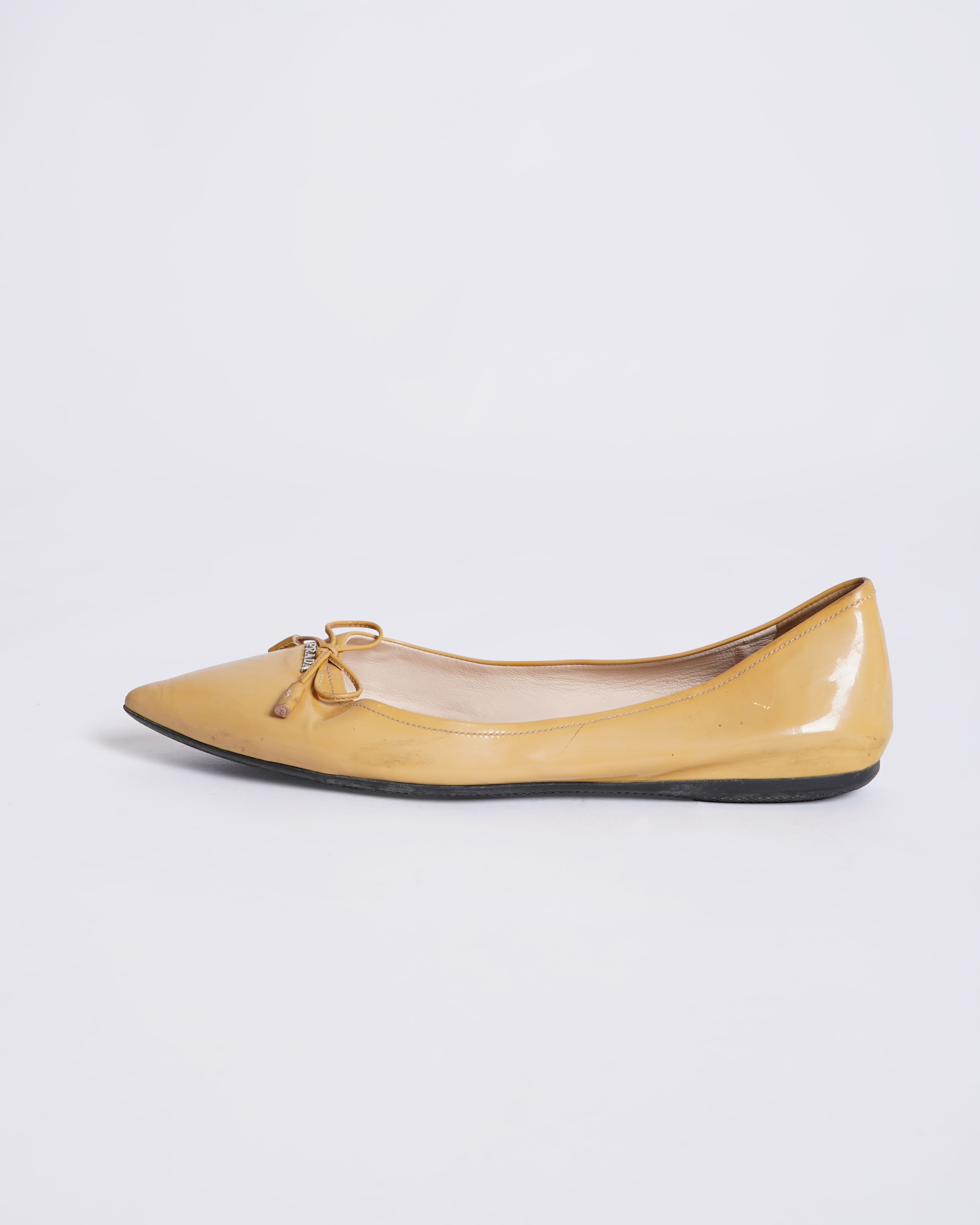 Prada Patent Leather Ballet Flats