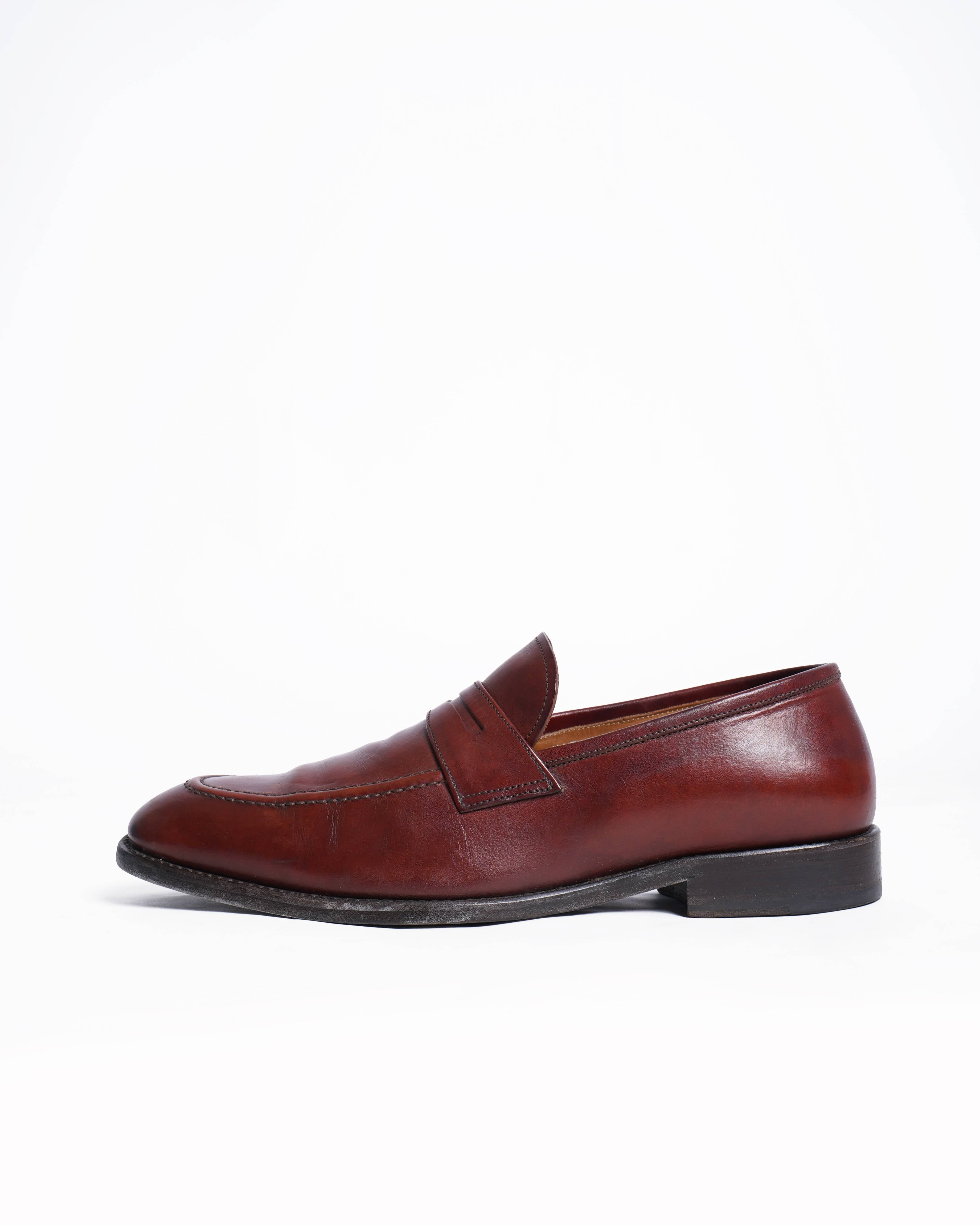 Salvatore Ferragamo Maroon Leather loafers