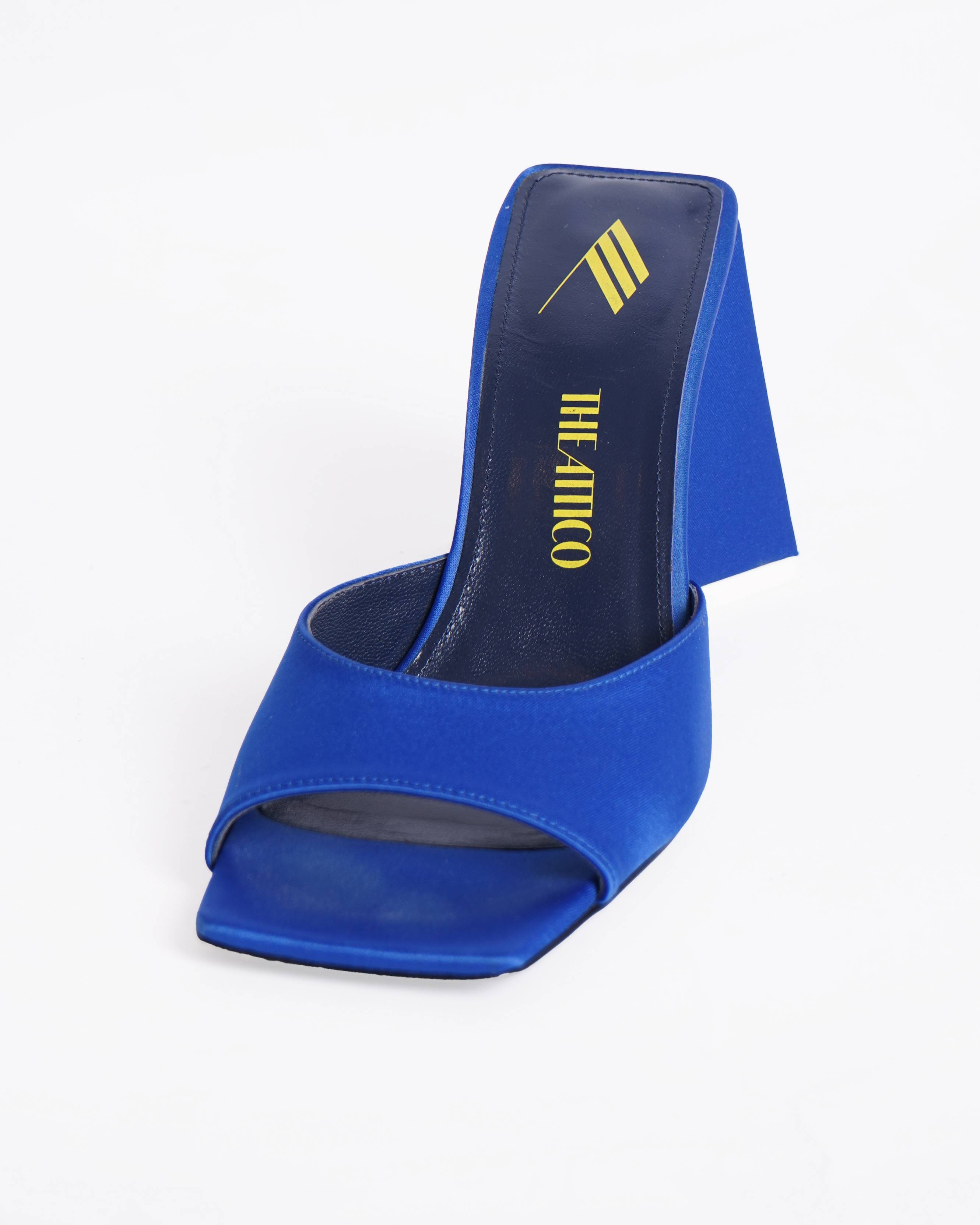 The attico devon Satin mules in Royal Blue