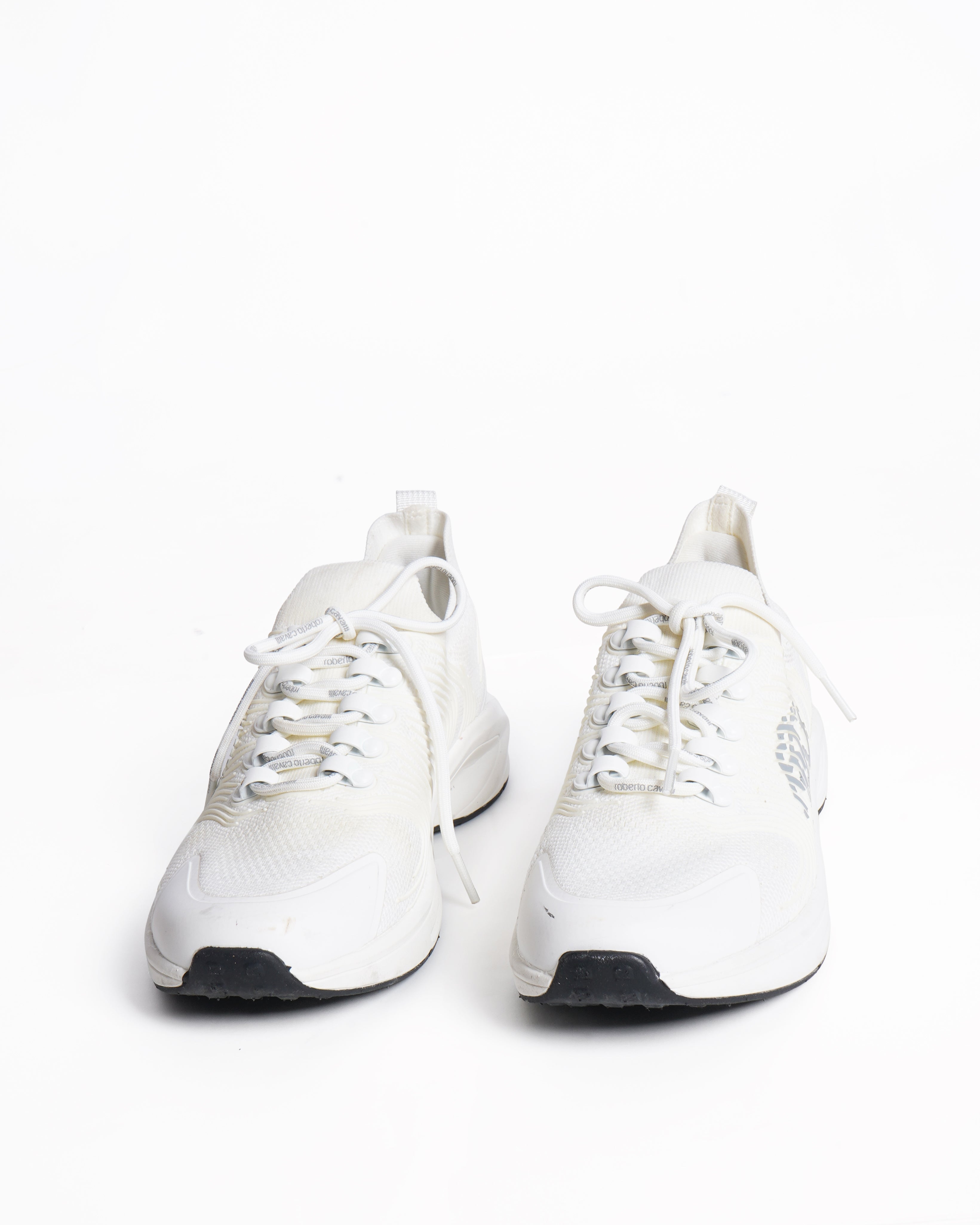 Roberto Cavalli Monogram Mirror Snake Sneakers