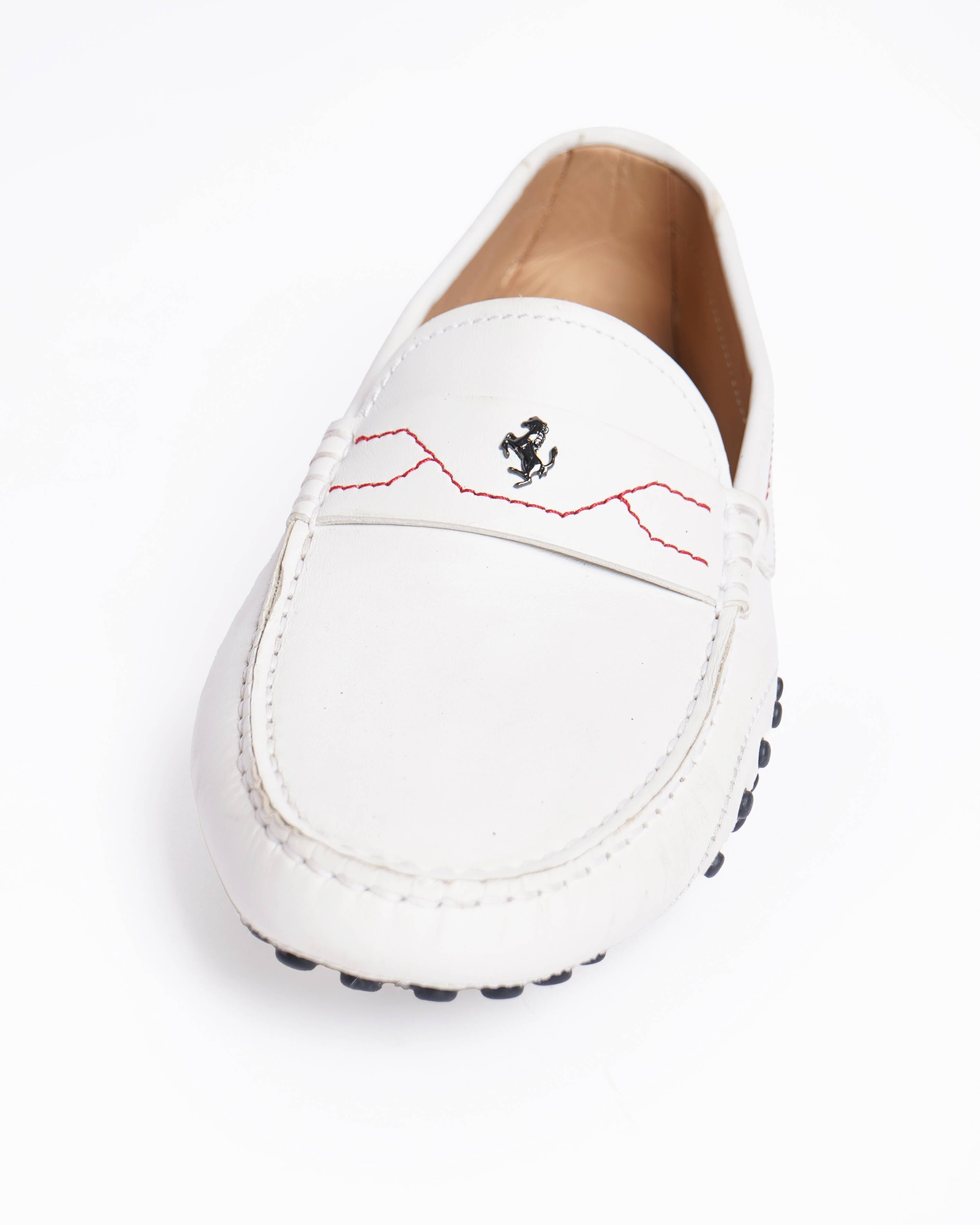 Tod's ferrari white men's loafers