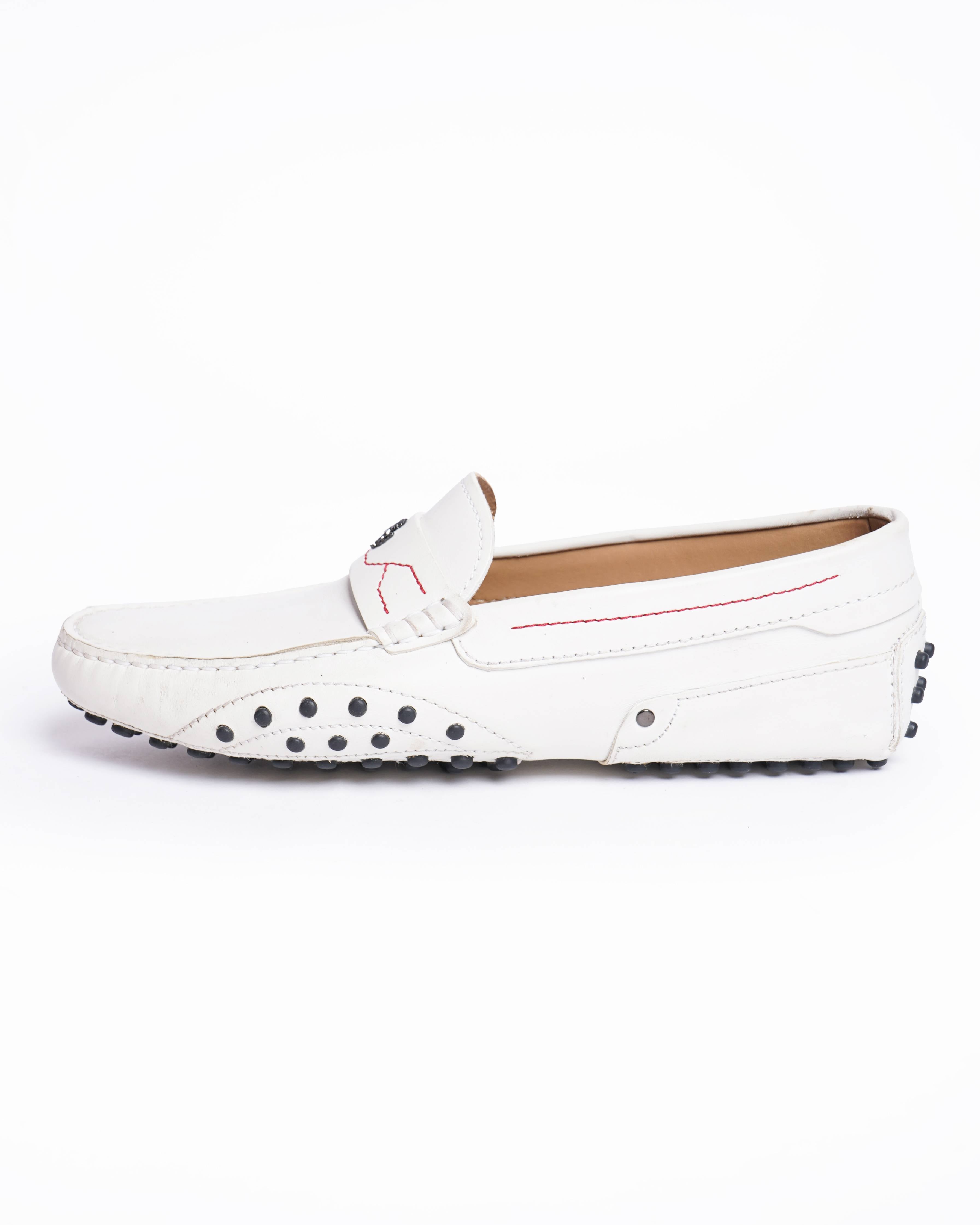 Tod's ferrari white men's loafers