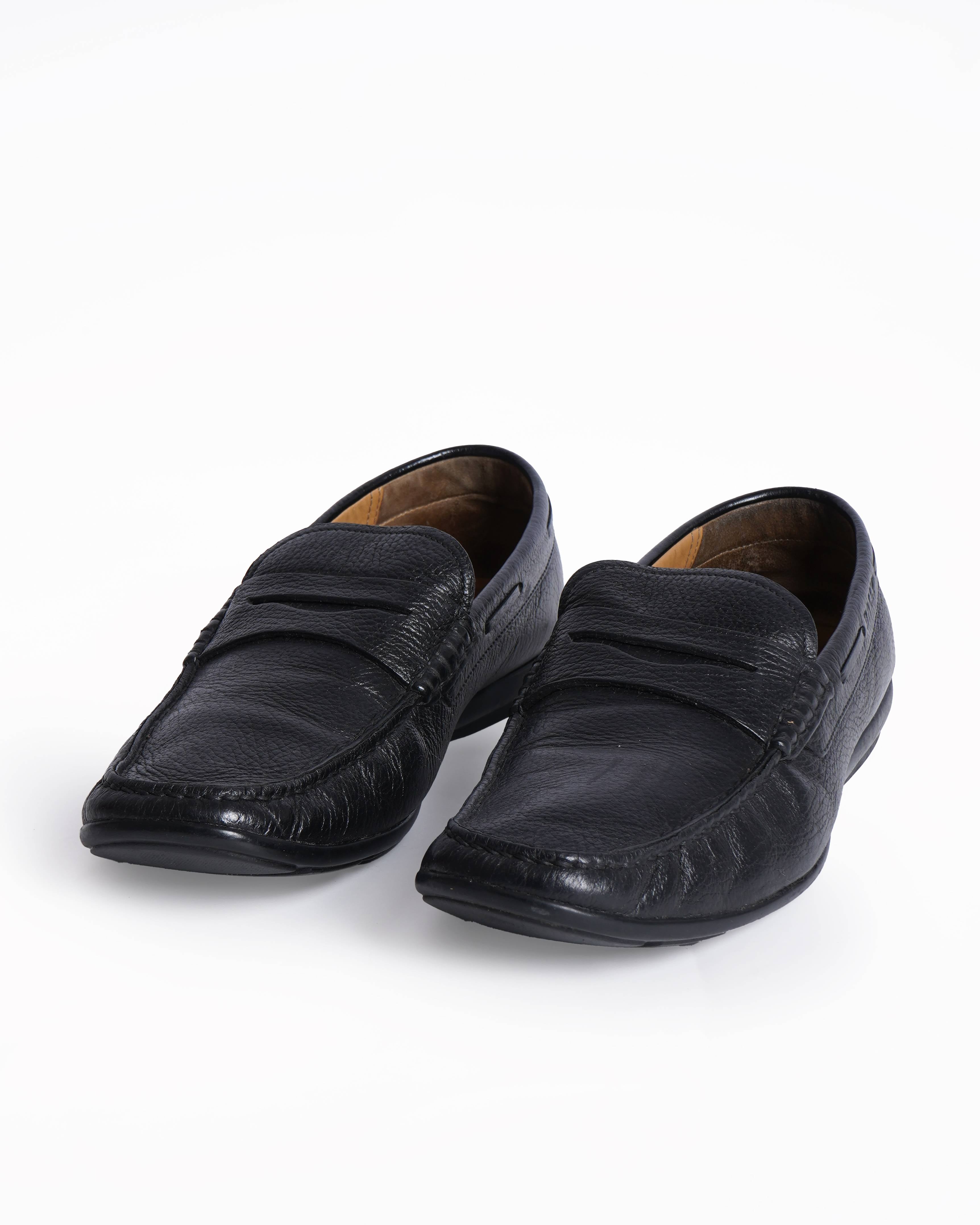 Bally Leather black loafers