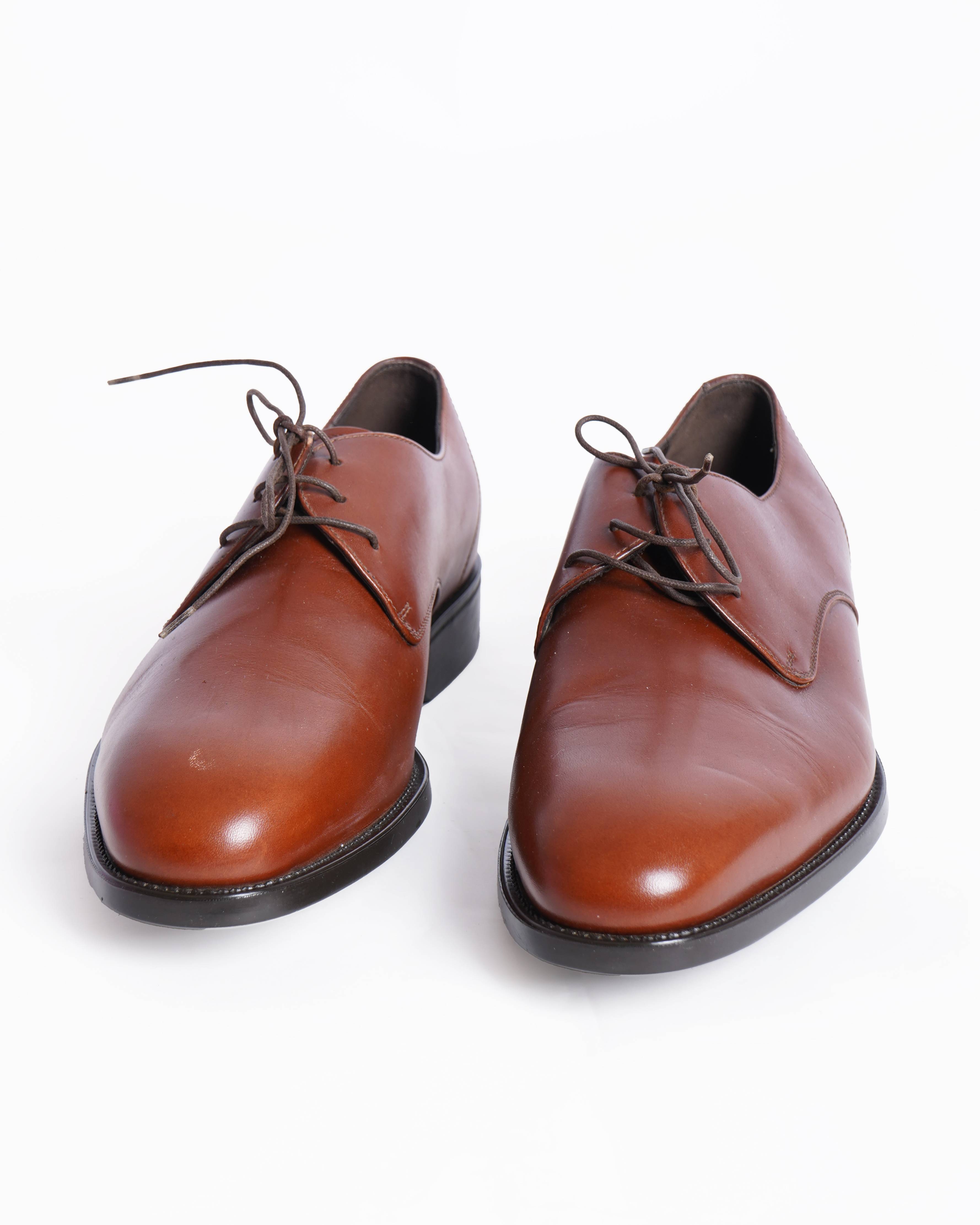 Salvatore Ferragamo Lace Up Leather shoes In brown