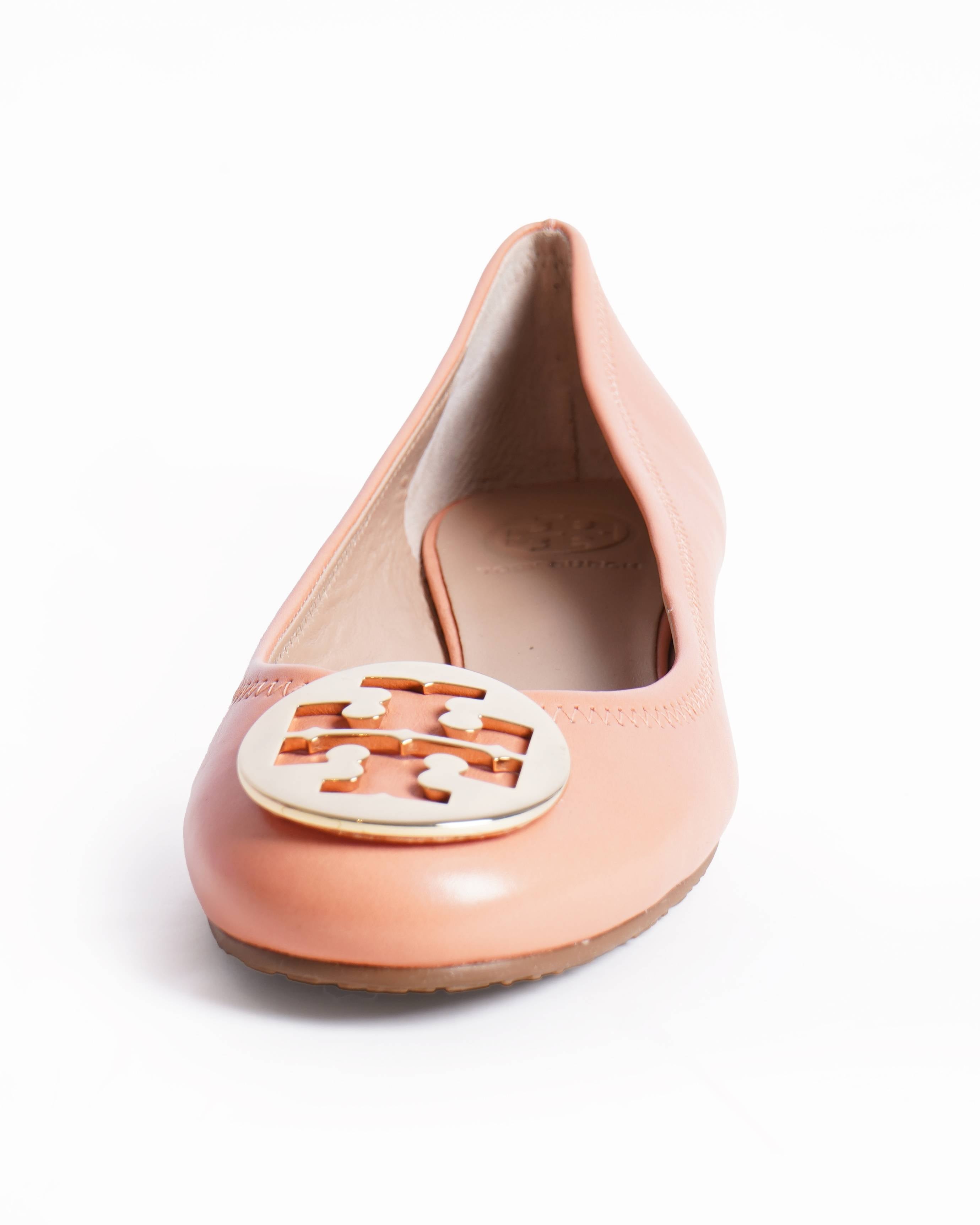 Tory burch allie Peach ballerina flats
