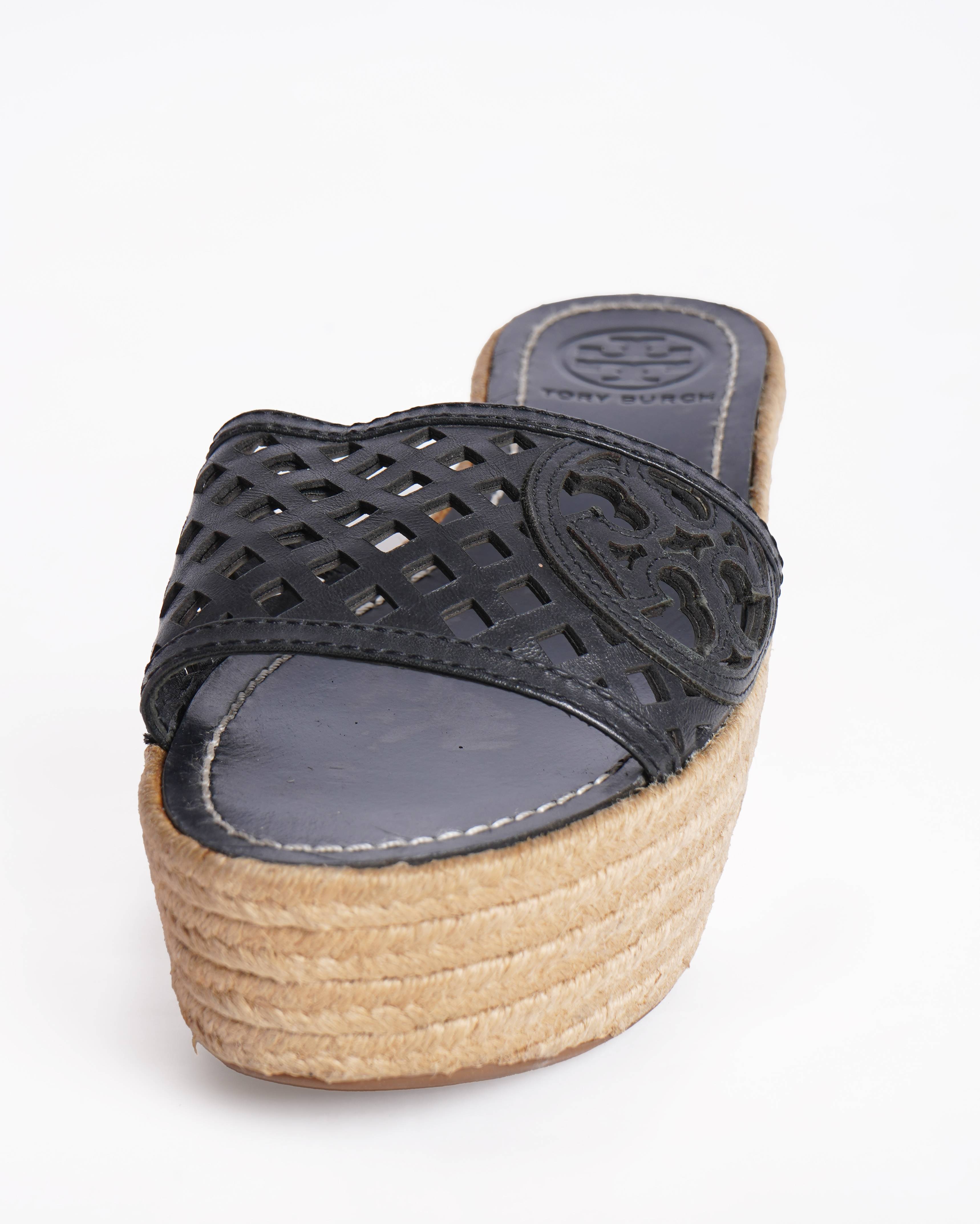 Tory Burch leather wedge sandals