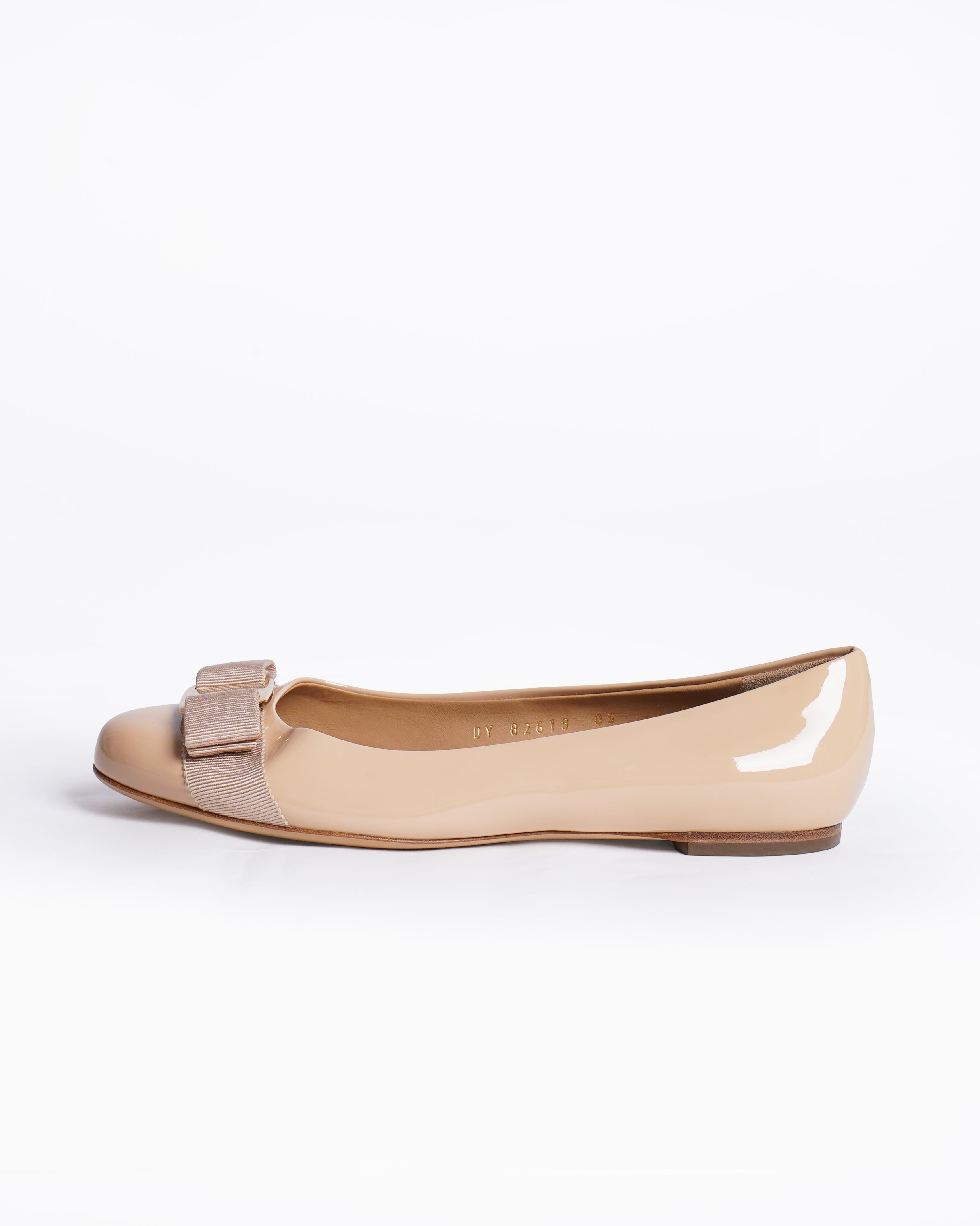 Salvatore Ferragamo Round Toe Ballet Flats