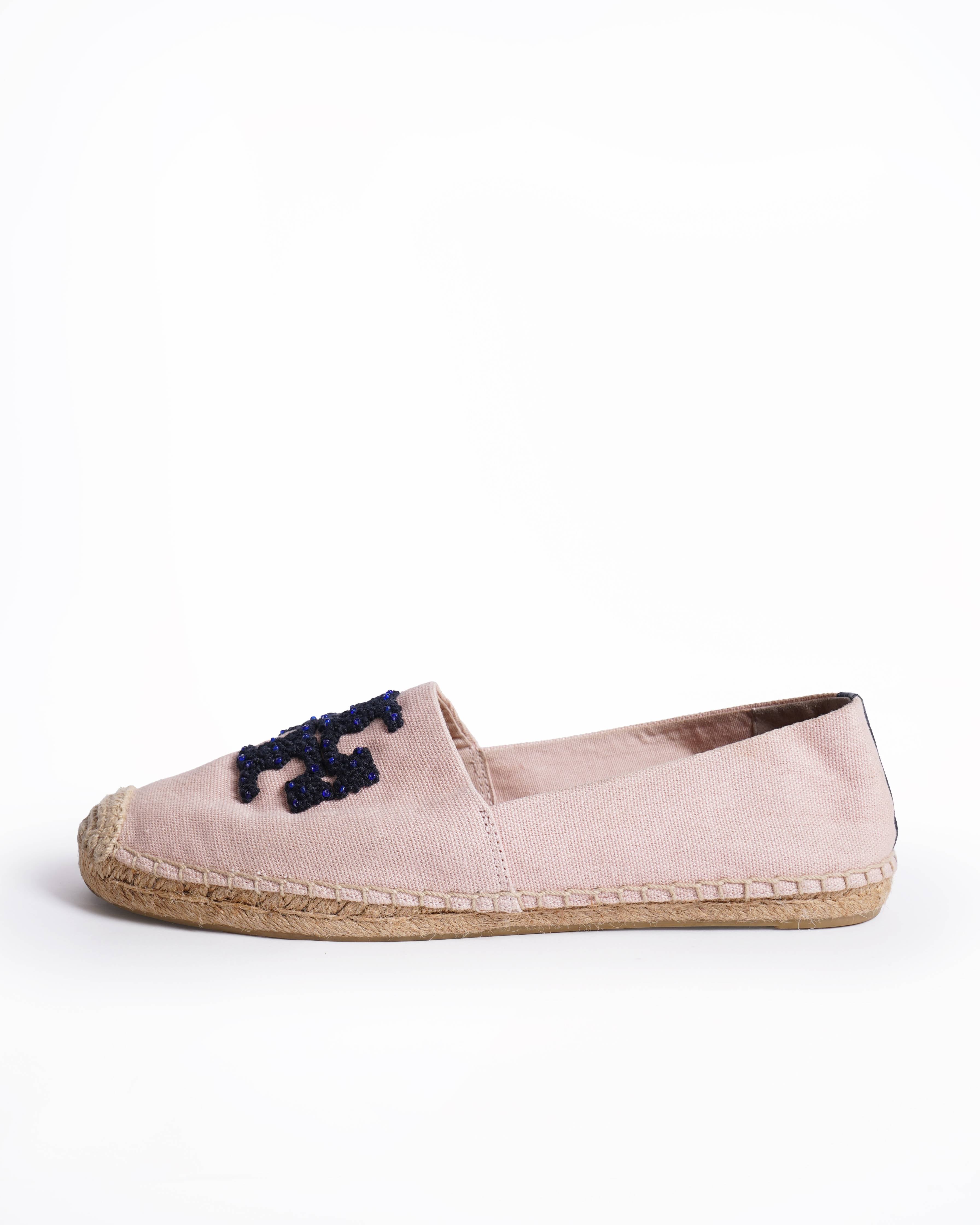 Tory Burch Women's Weston Espadrilles In Pink & Ink Blue