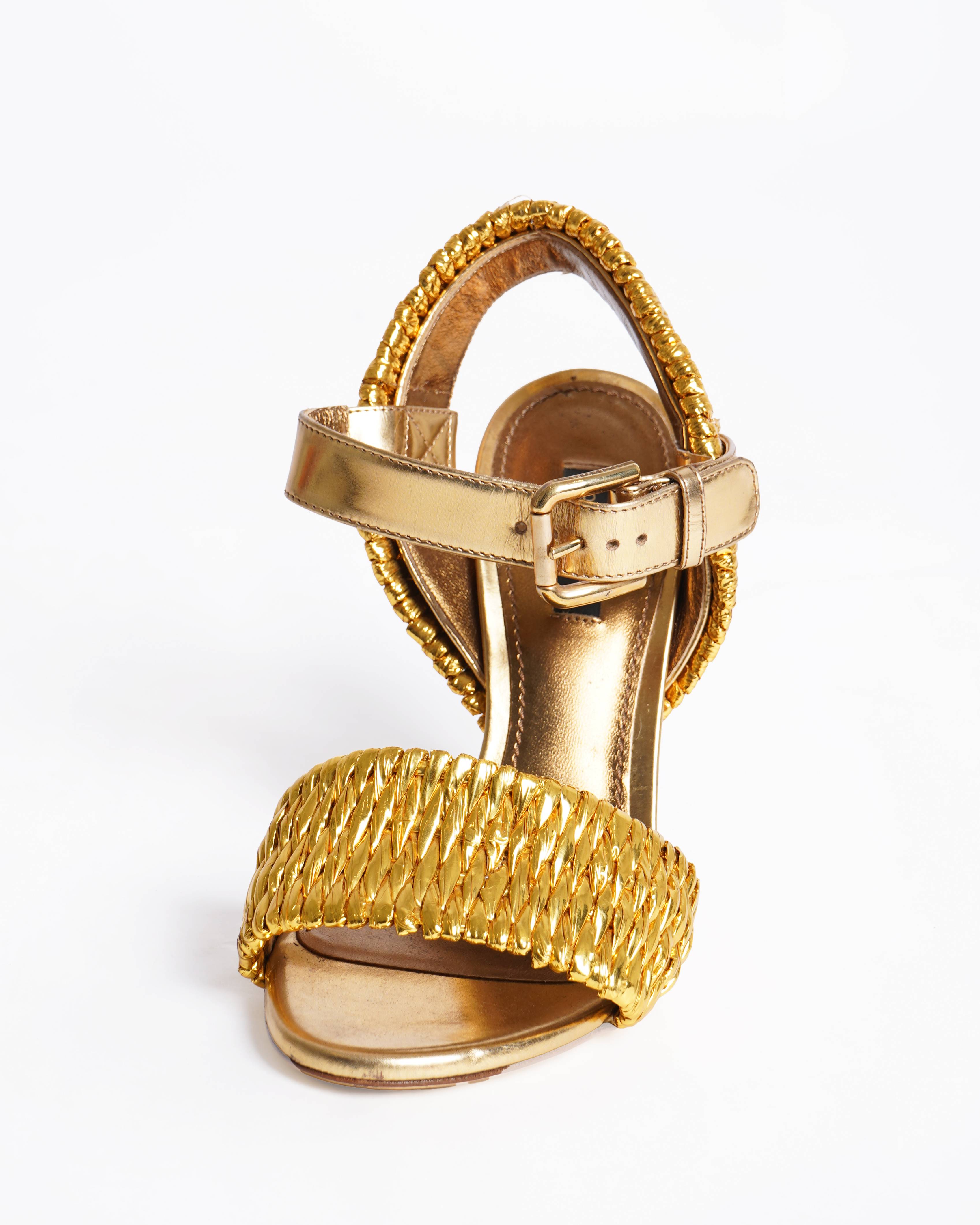 Dolce & Gabbana golden heels