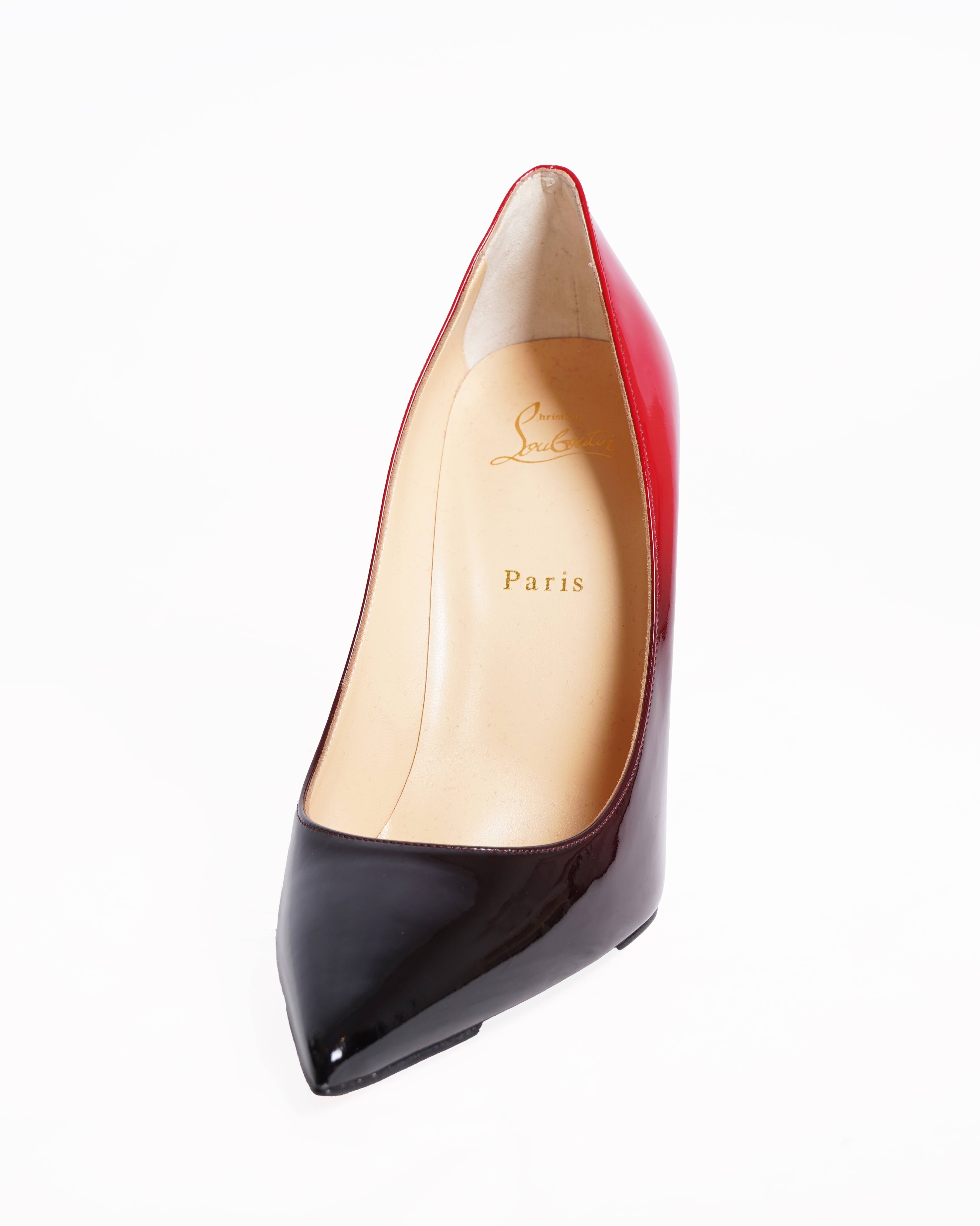 New Christian Louboutin So Kate patent leather heels