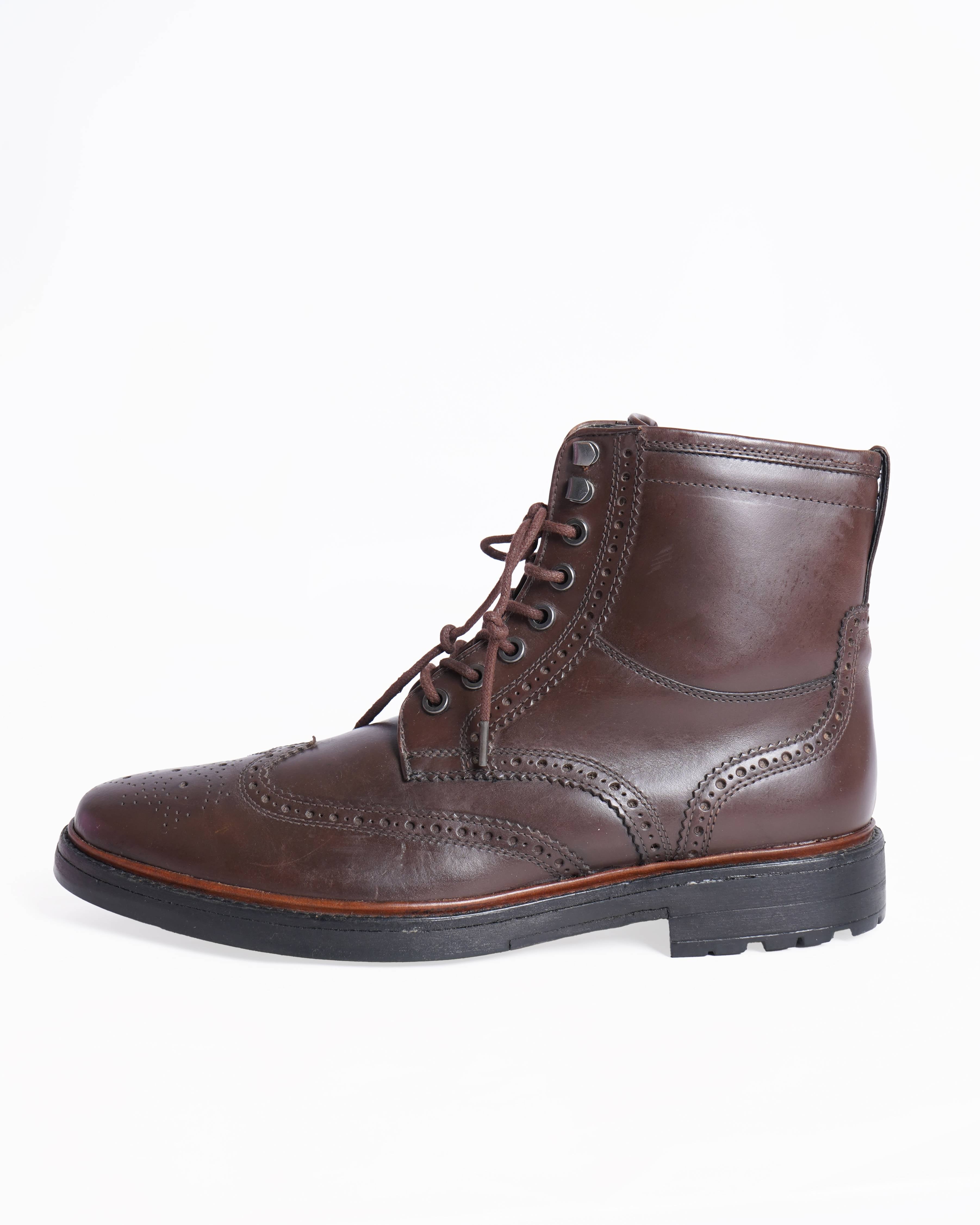 Coach 
Brandon brogue Wingtip Leather boots