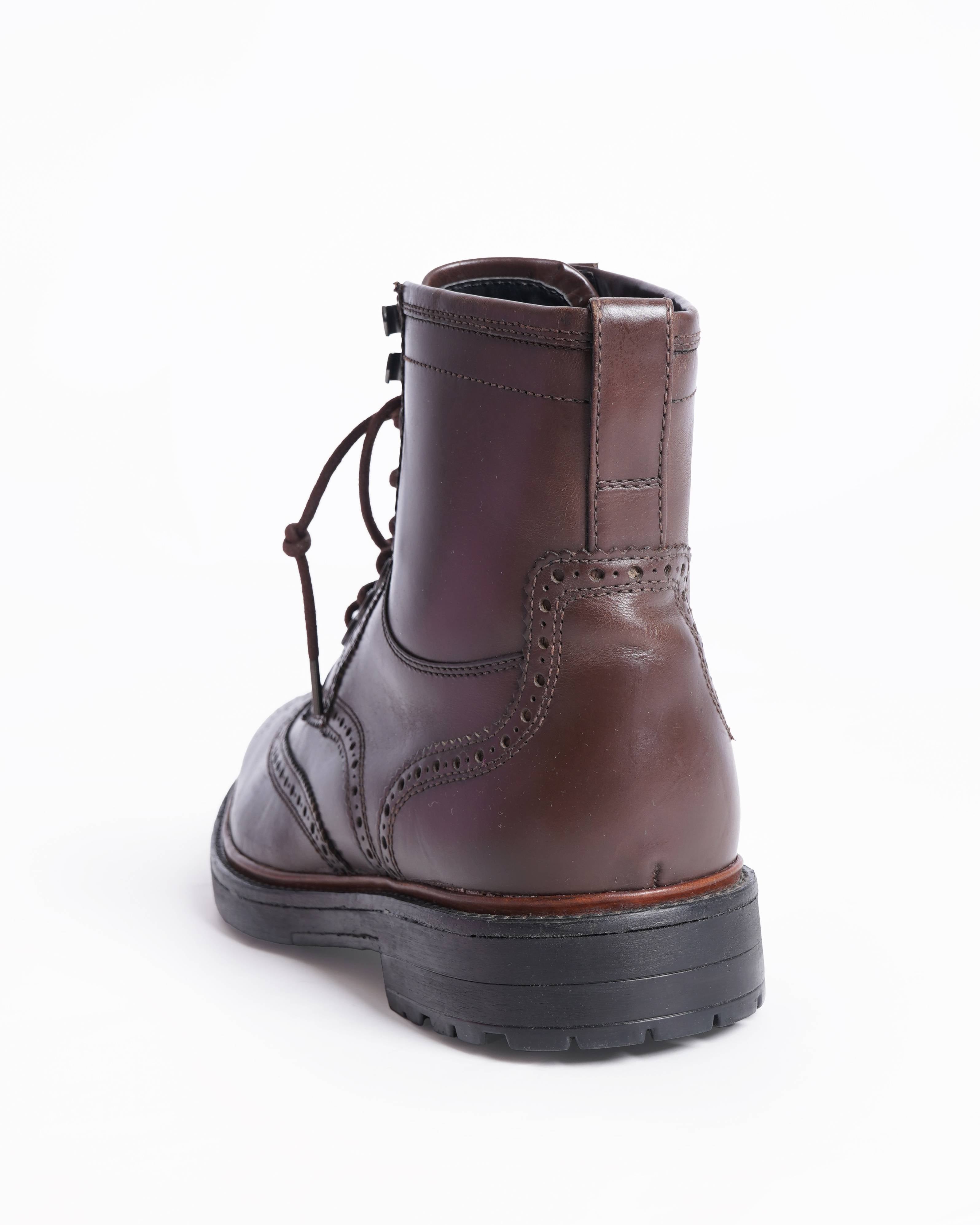 Coach 
Brandon brogue Wingtip Leather boots