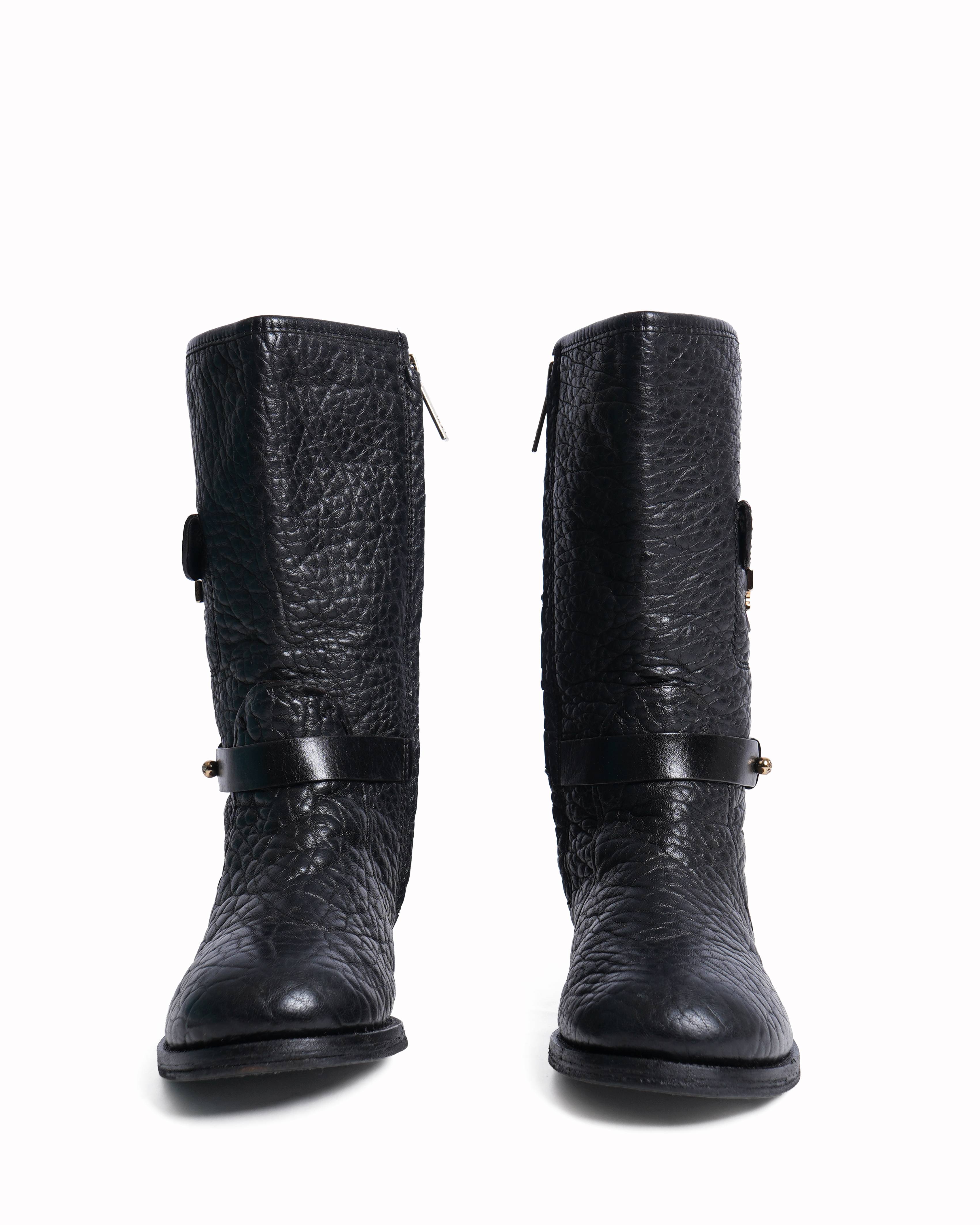 Tory Burch black leather riding boots