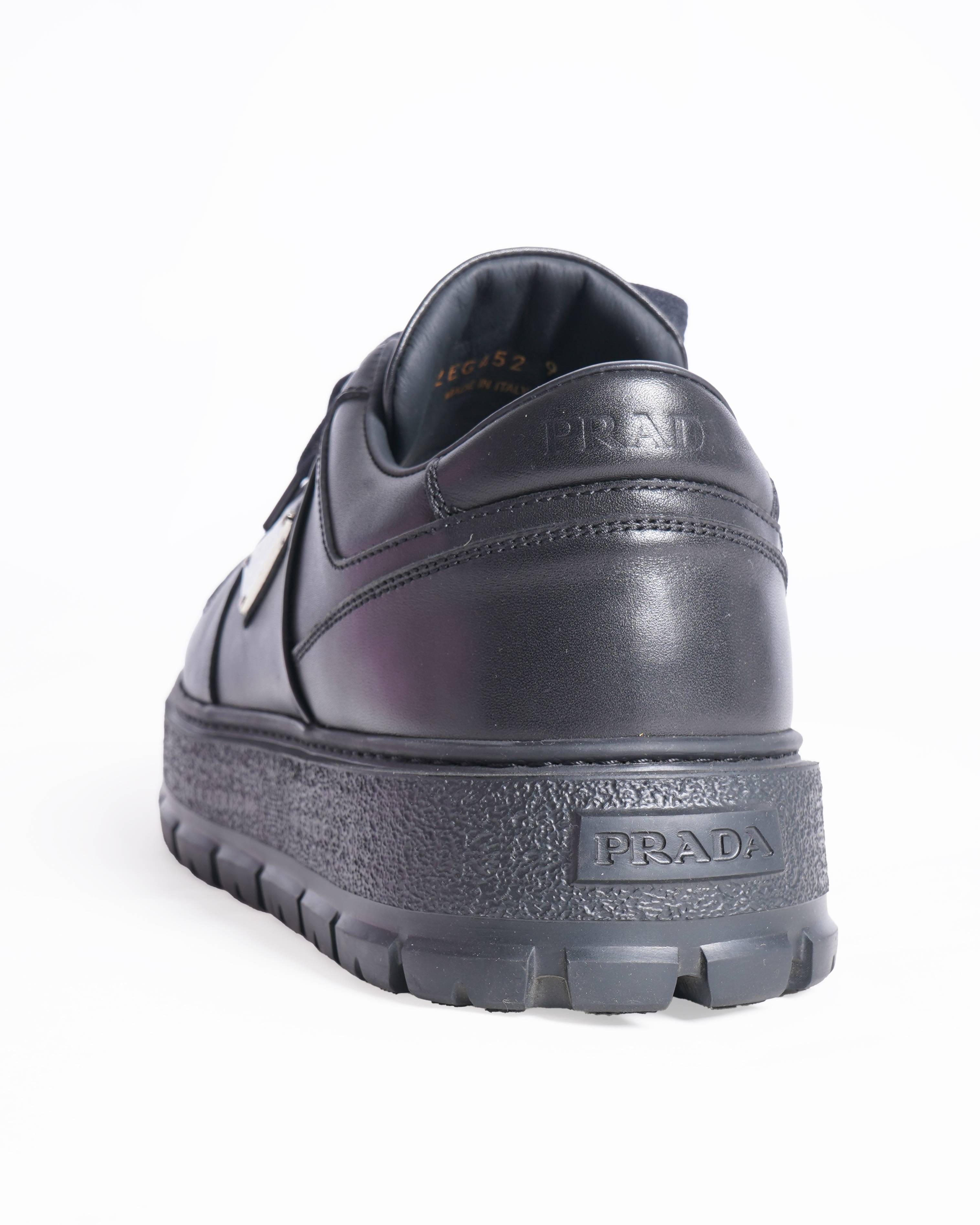 New Prada Black Calfskin Leather