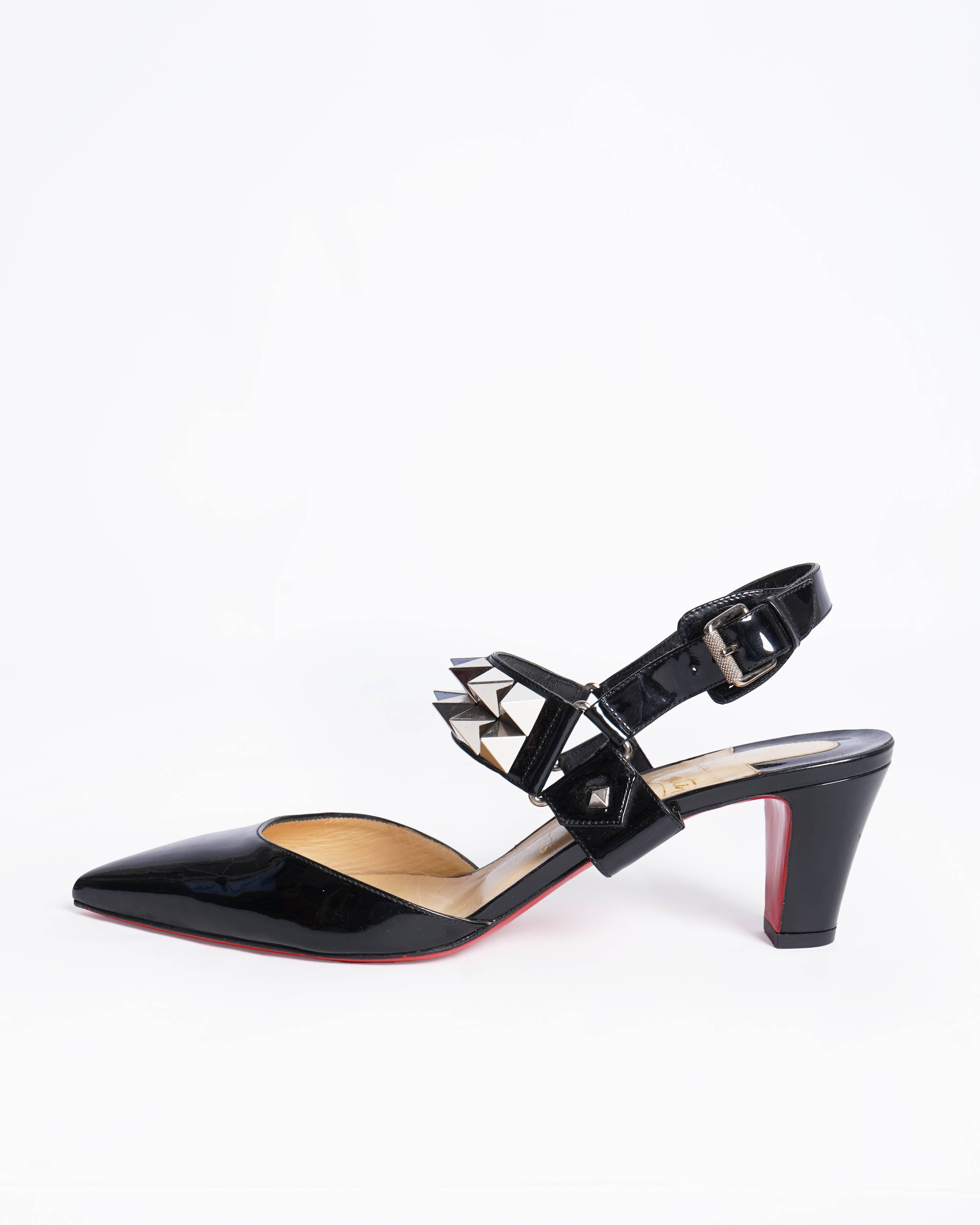 Christian Louboutin Black Patent Ziggoo