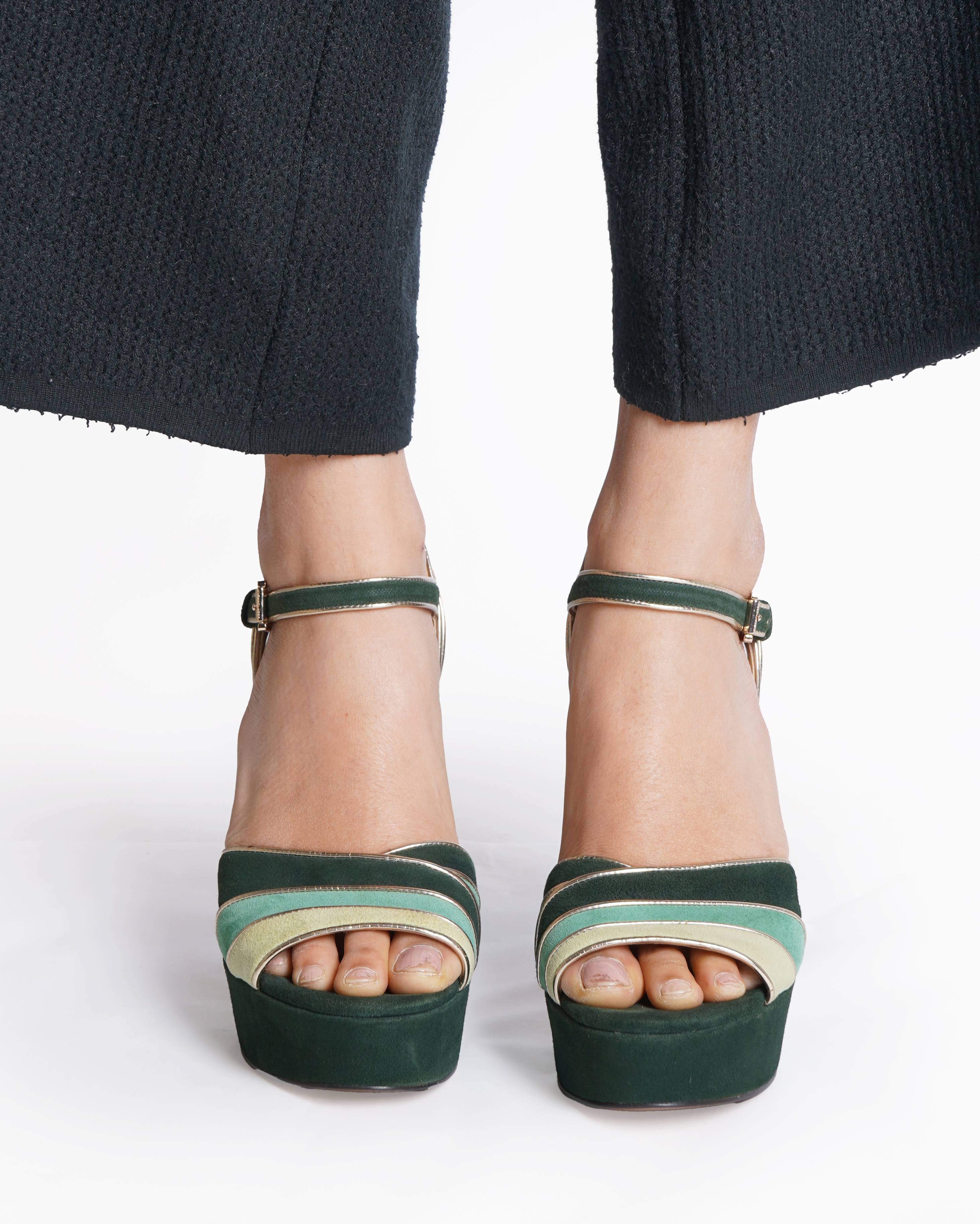 Michael kors Harper Platform Heels with Ankle Strap