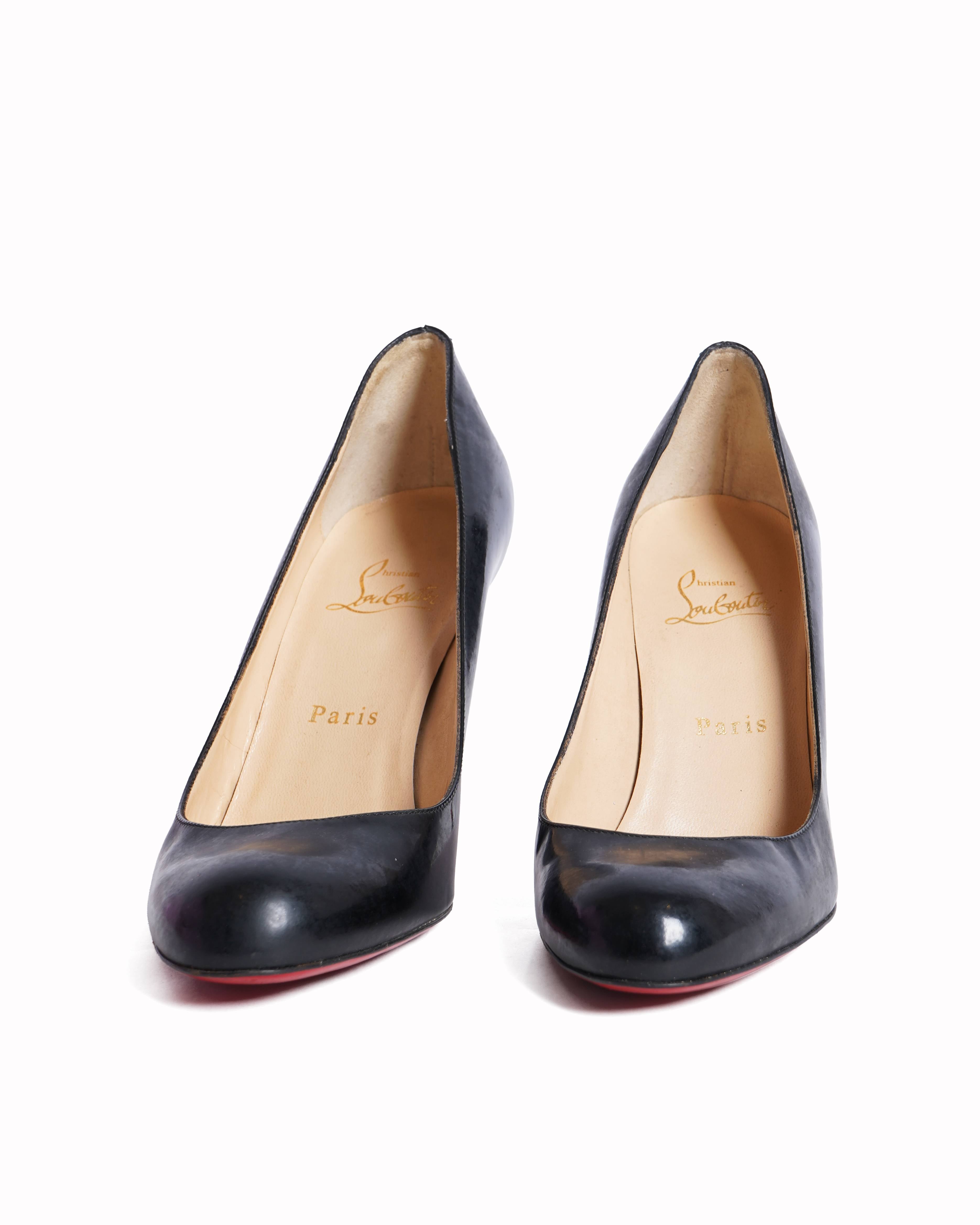 Christian Louboutin Patent Leather Black Pumps