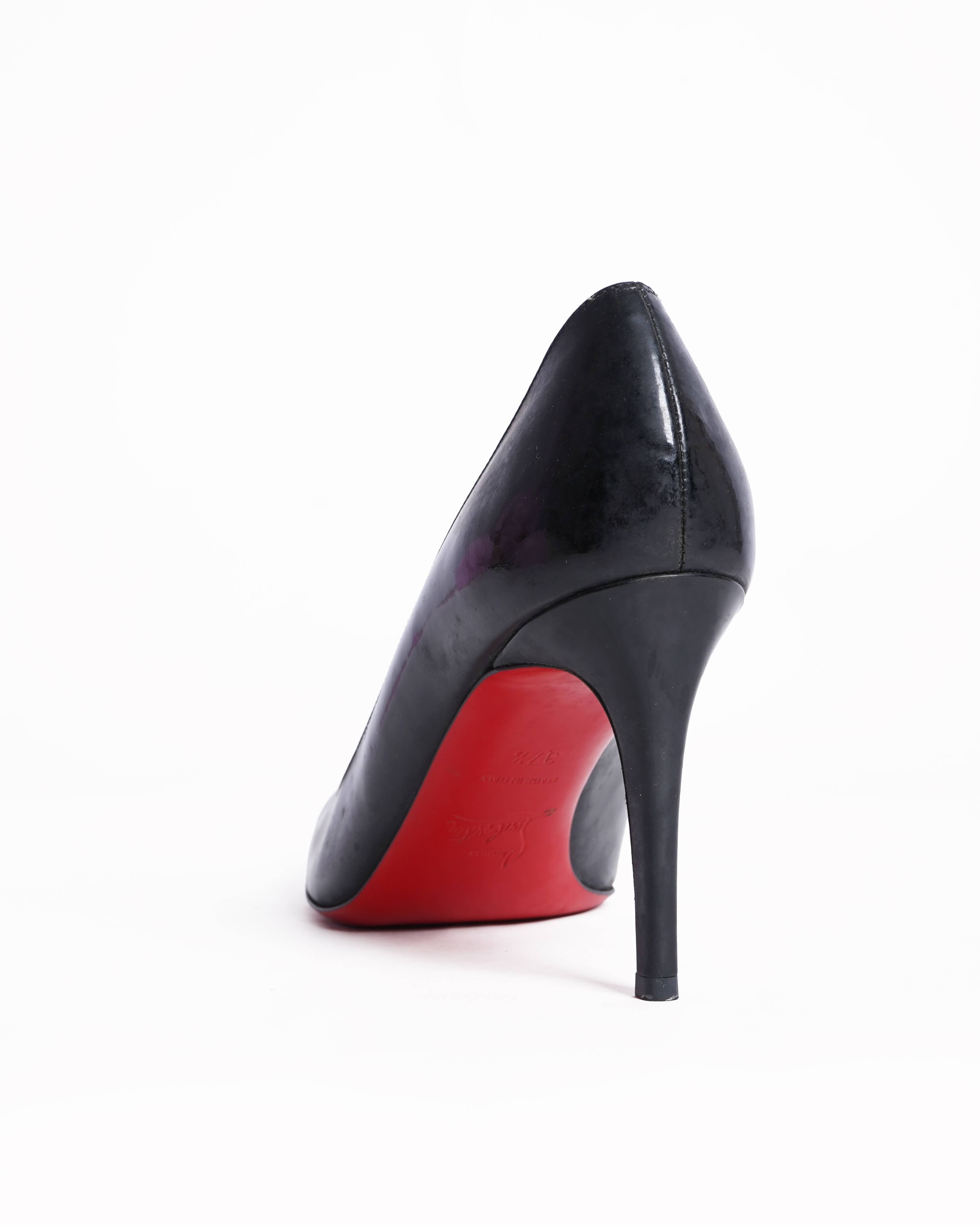 Christian Louboutin Patent Leather Black Pumps
