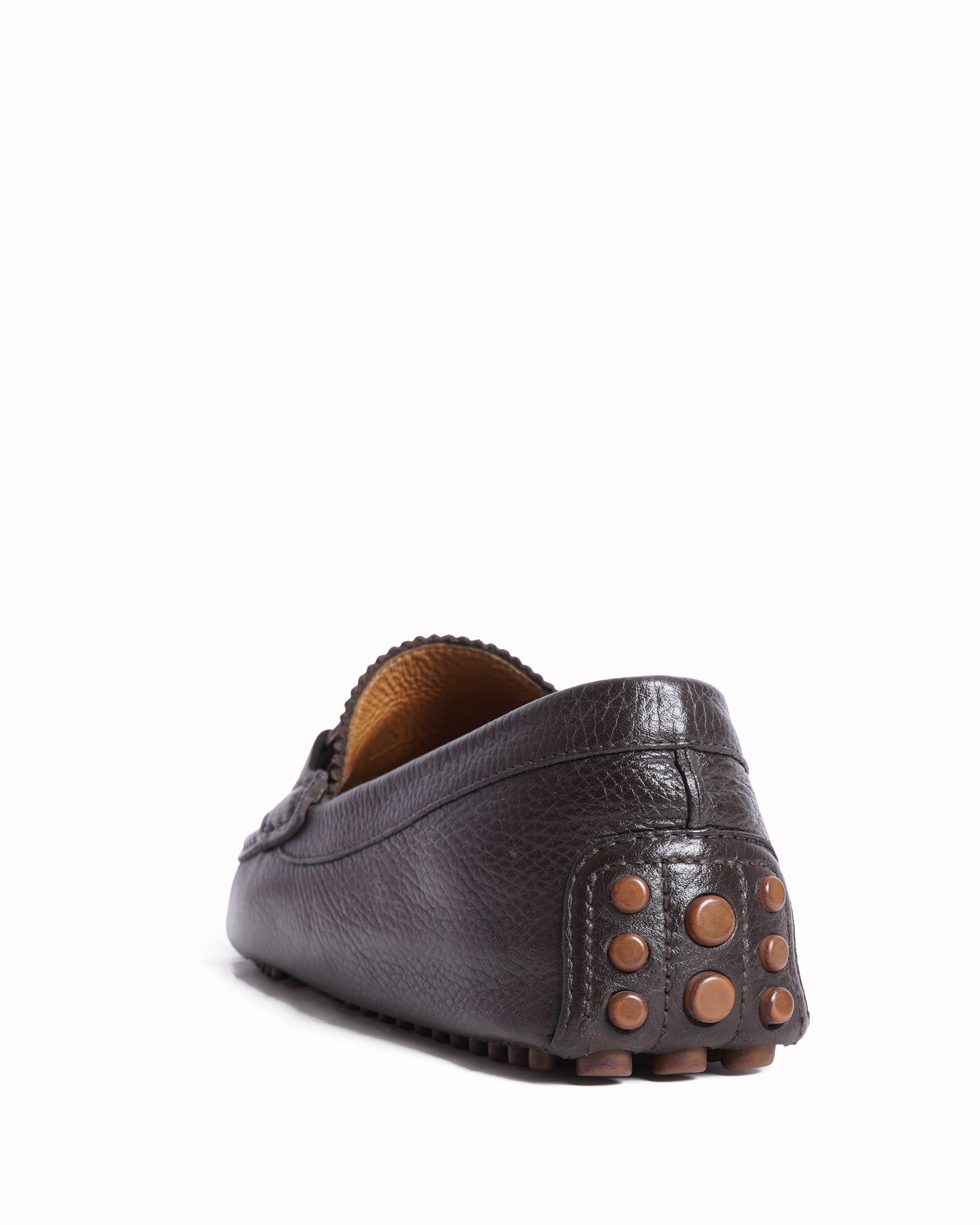 Gucci web horsebit brown leather loafers