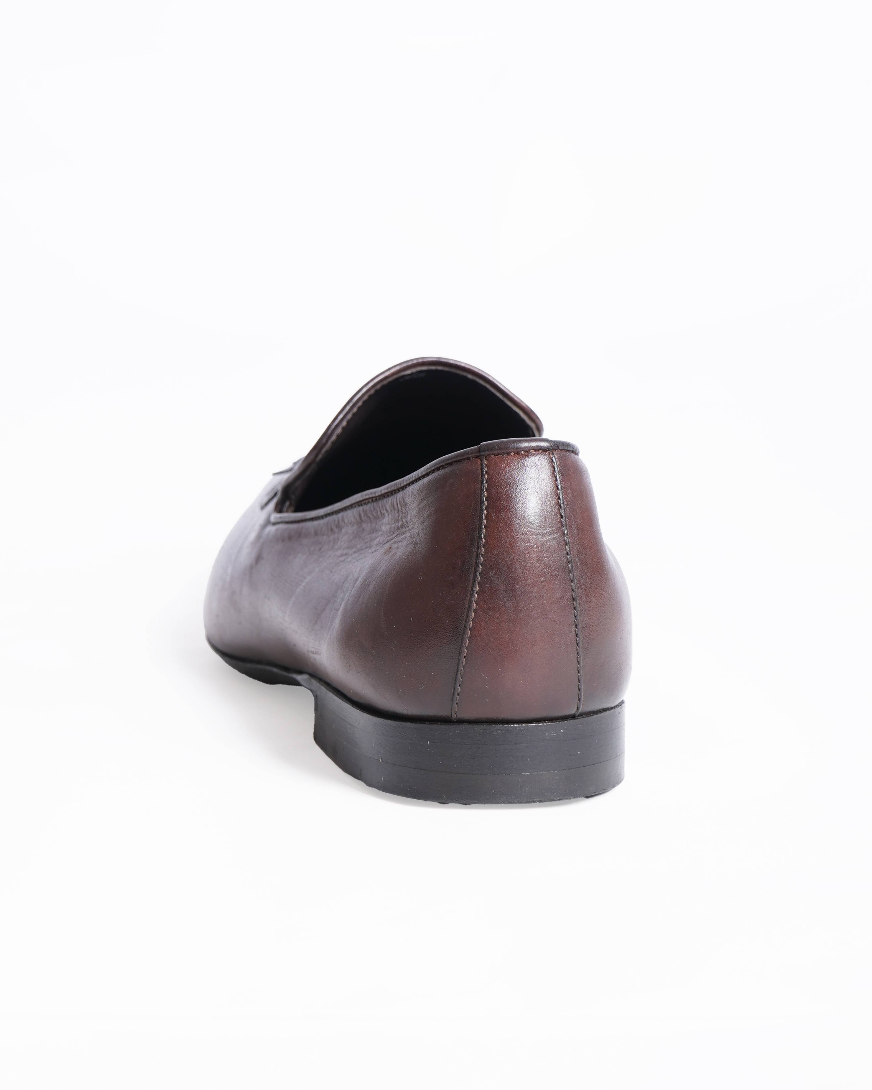 Berluti Tassel Loafers in Brown Leather
