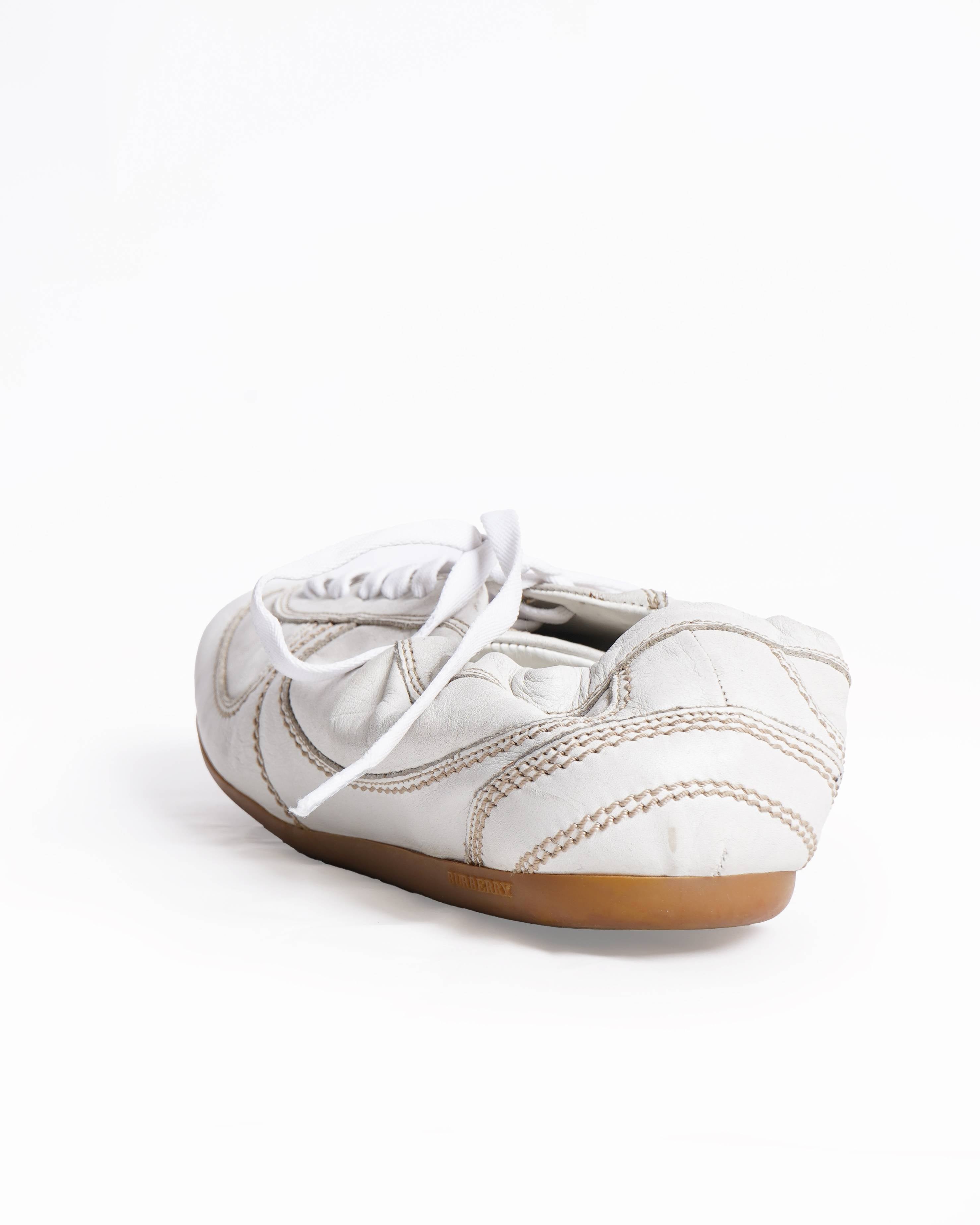 Burberry Cloth Sneakers in white