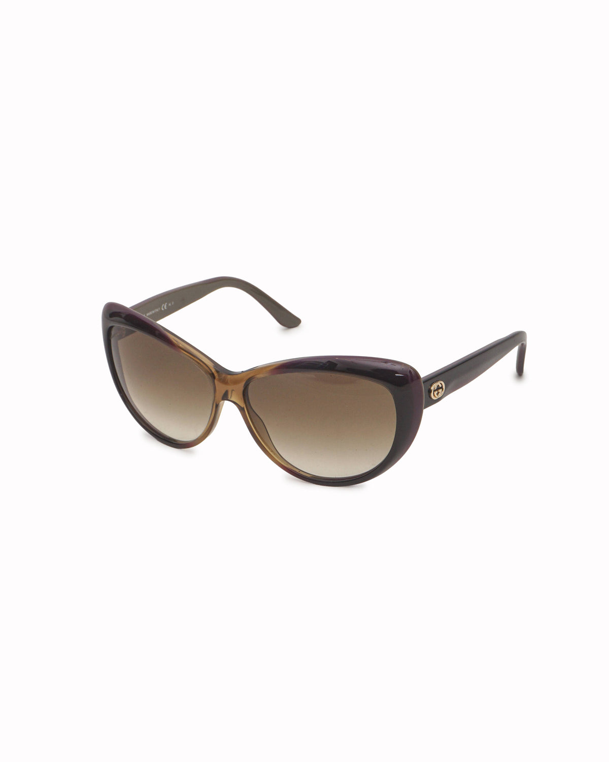 Gucci Deep Purple Acetate Oversized GG Sunglasses