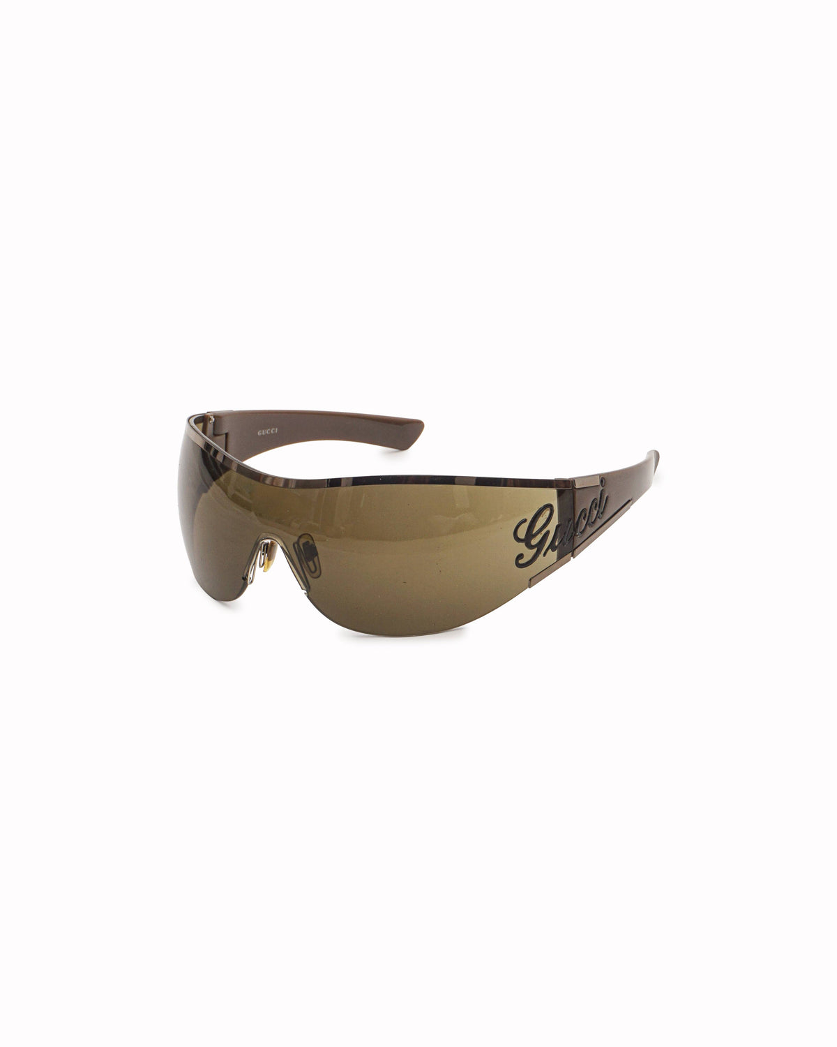 Gucci Wrap-Around Shield Visor Sunglasses