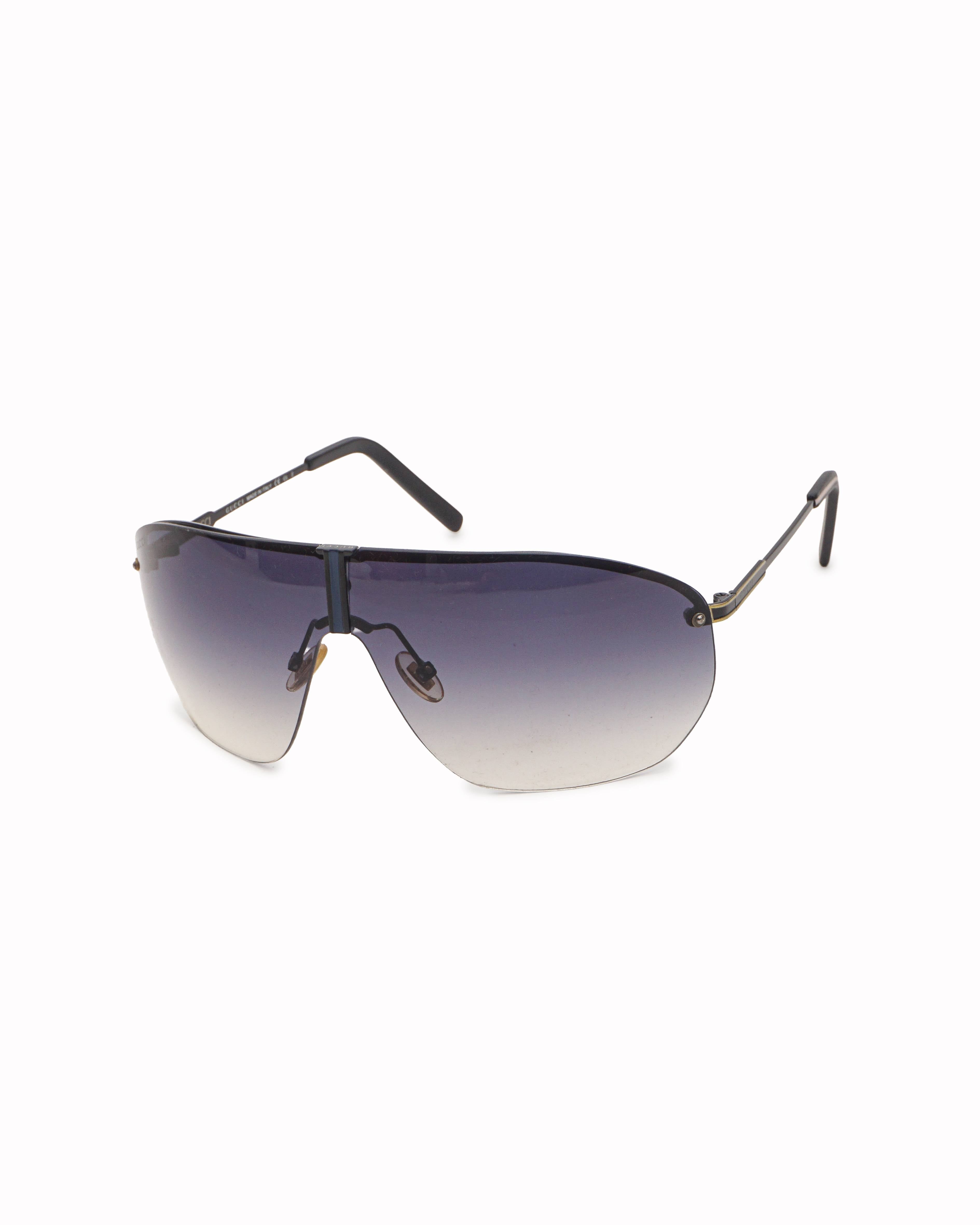 Gucci Rimless Shield Gradient Tinted Sunglasses