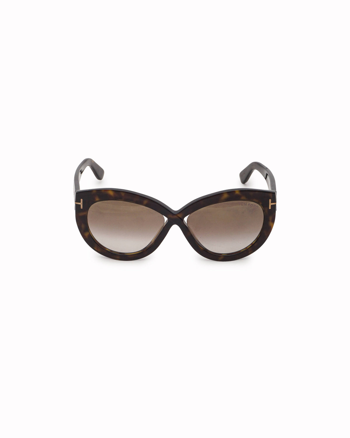 Tom Ford Shiny Brown Tortoiseshell Diane Crossover Sunglasses