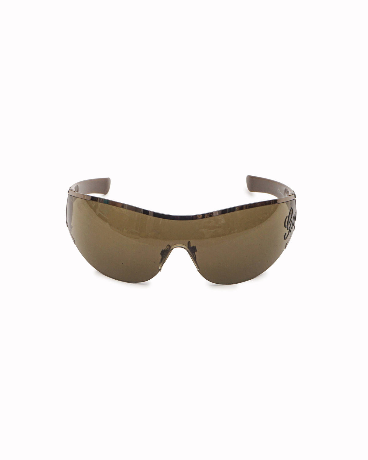 Gucci Wrap-Around Shield Visor Sunglasses