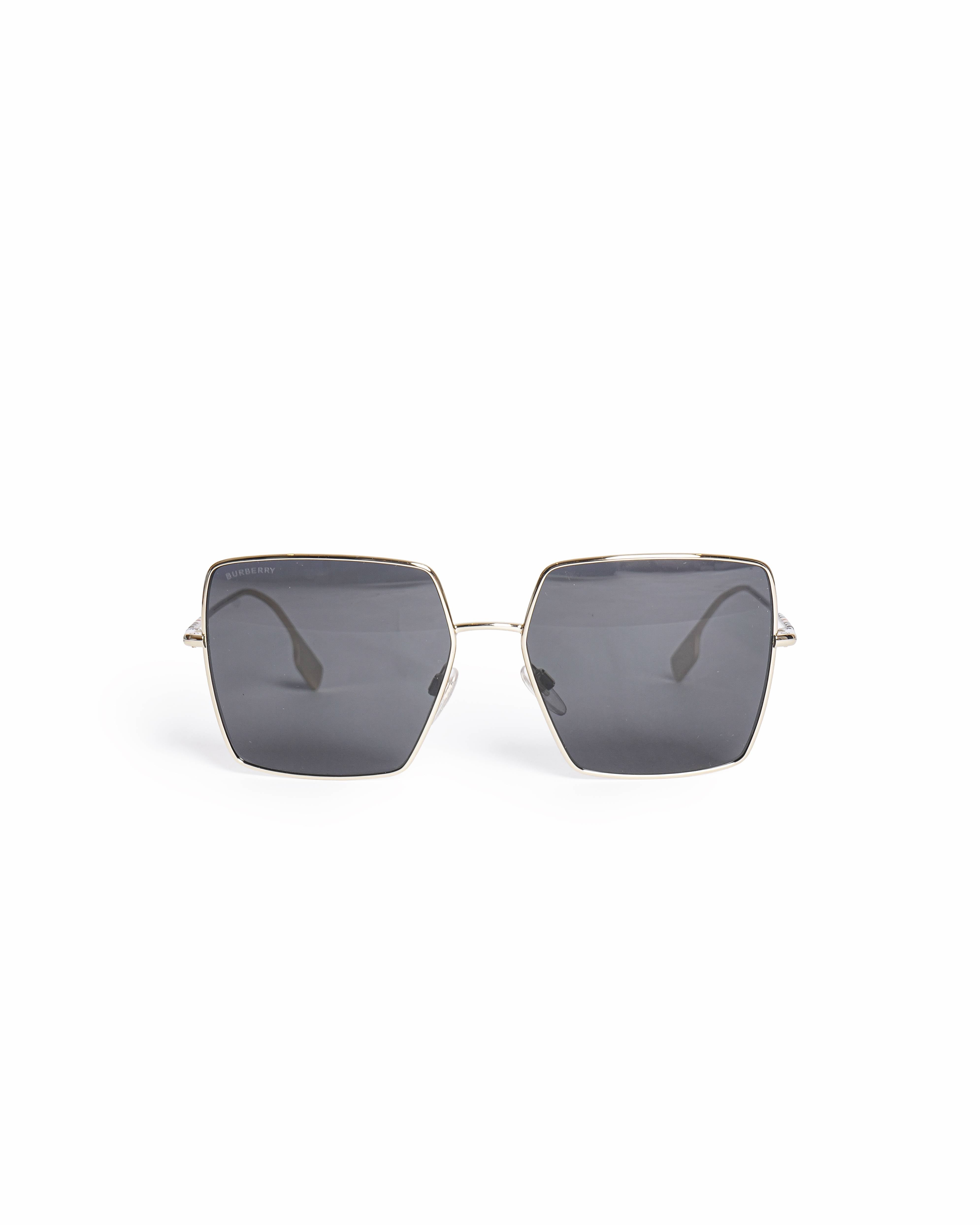 Burberry Daphne Geometric Gold-Tone Sunglasses