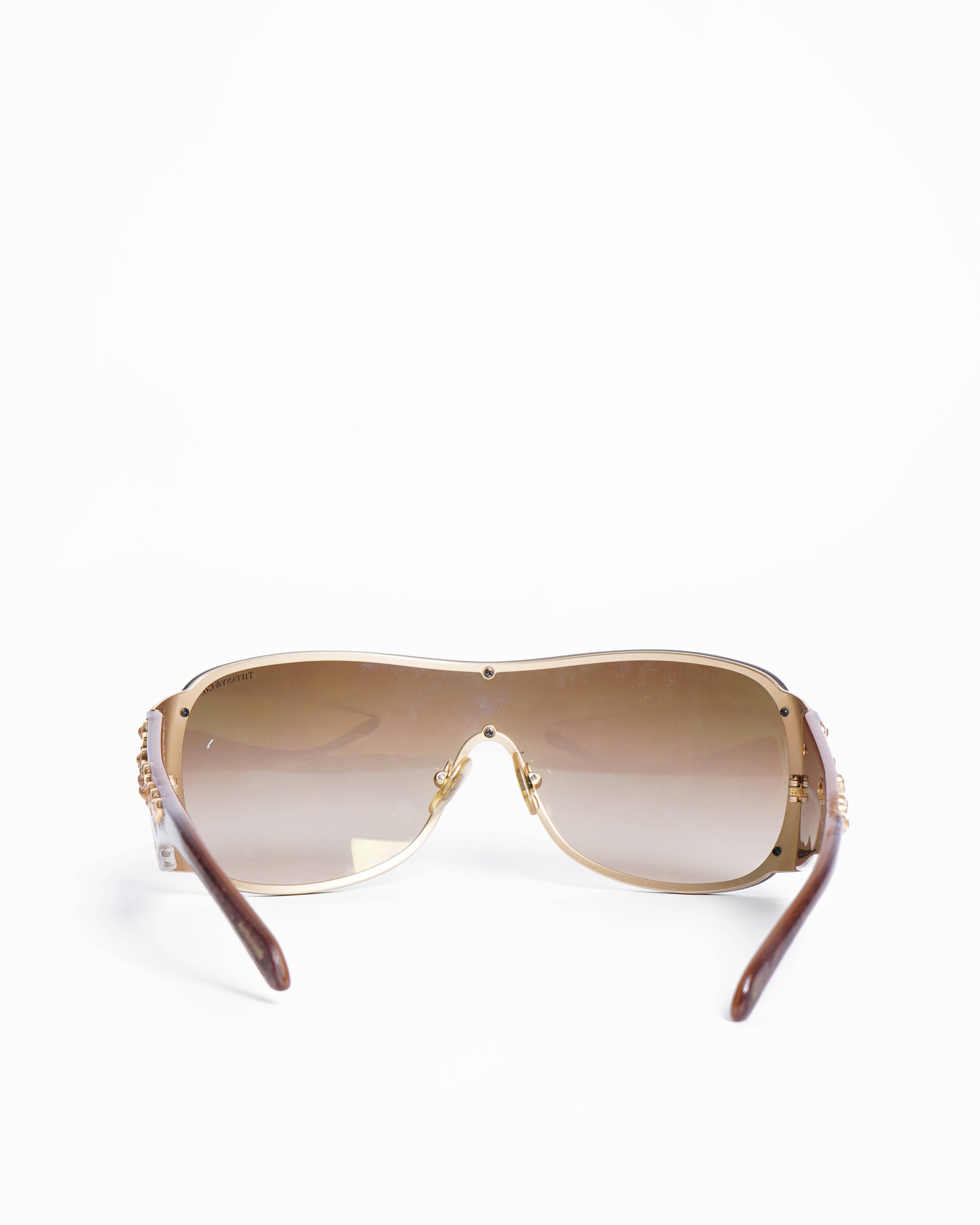 Tiffany & Co. Brown Sheild sunglasses