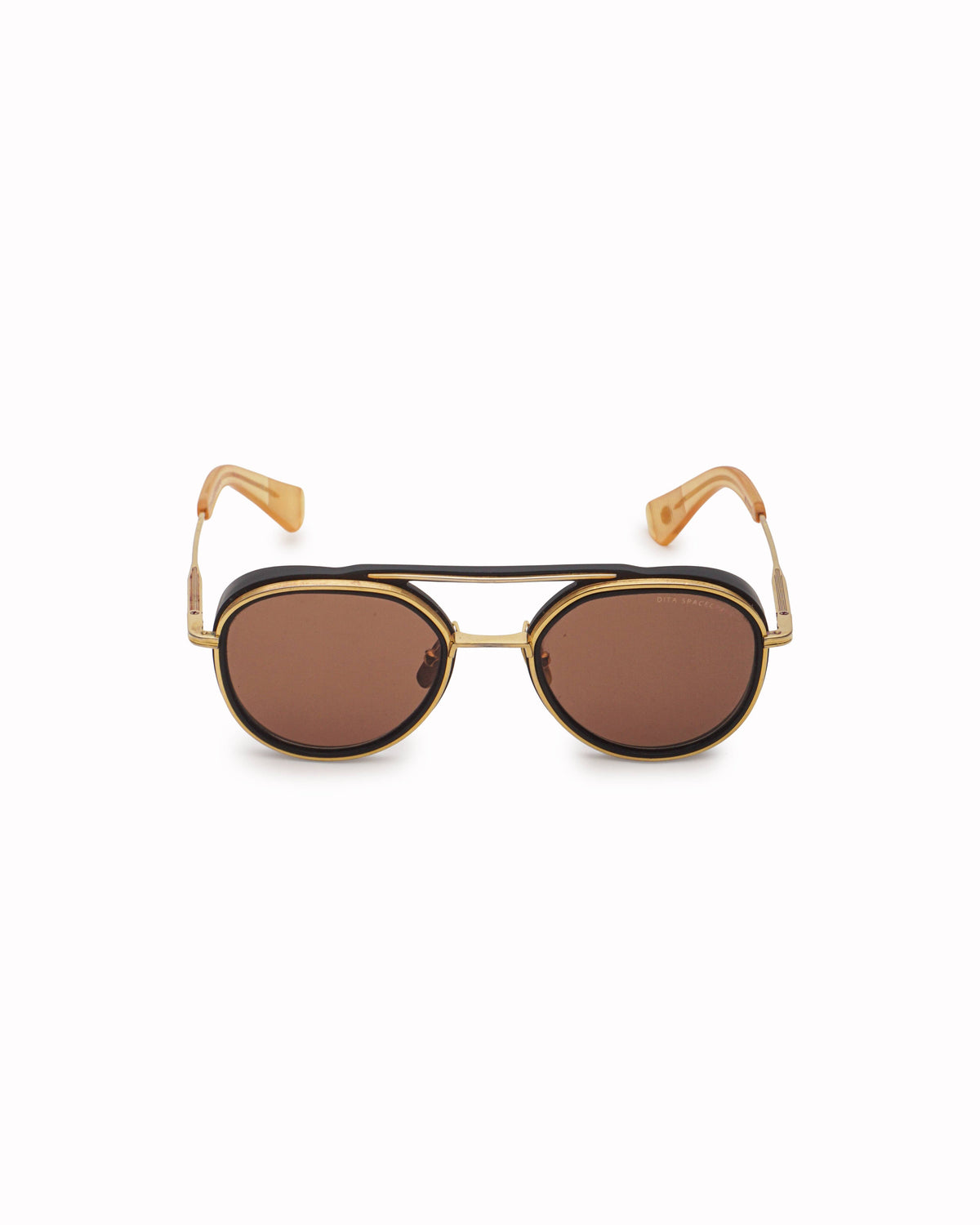 Dita Spacecraft Gold-Tone & Matte Black Sunglasses