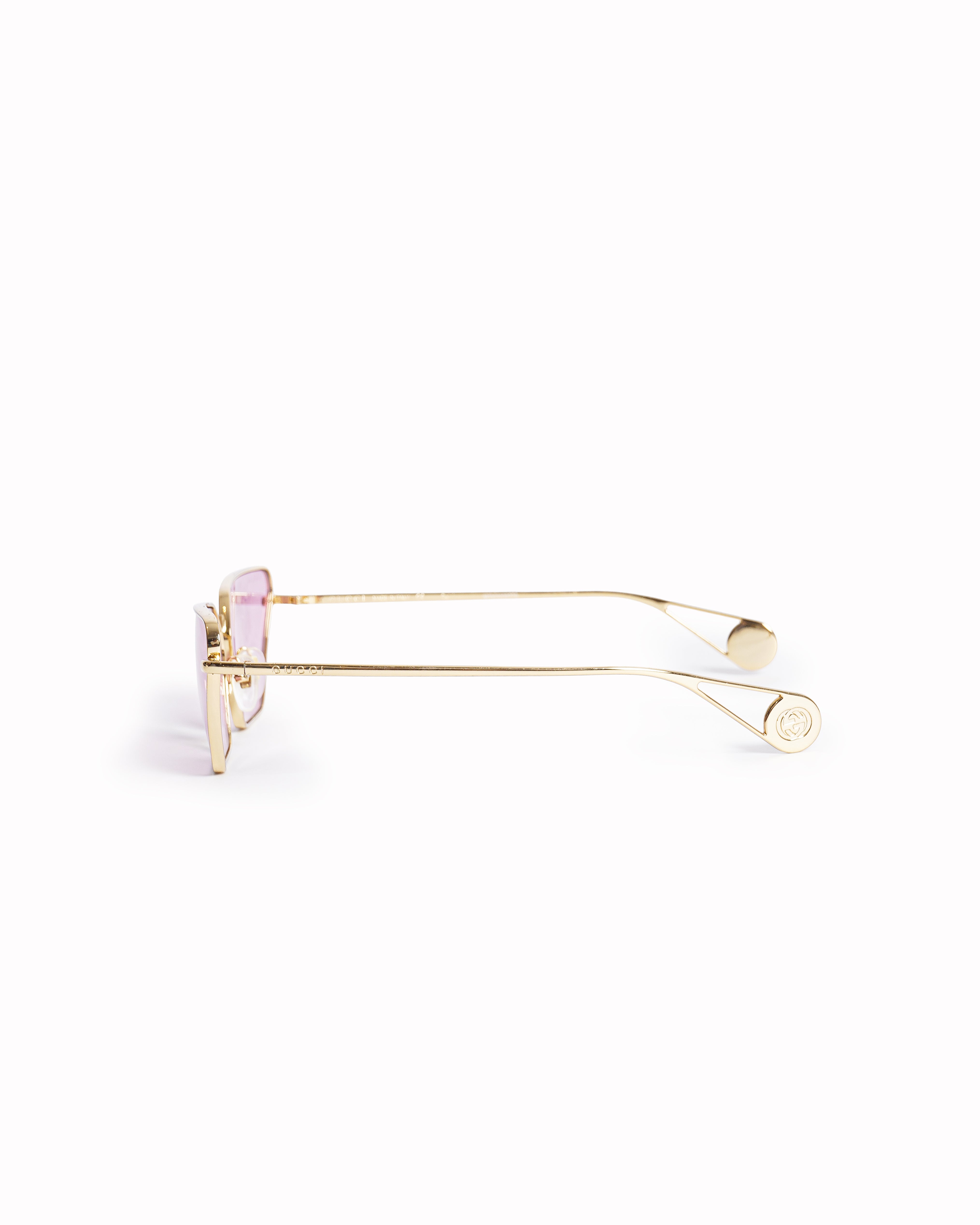 Gucci Interlocking GG Metal Cat-Eye Sunglasses