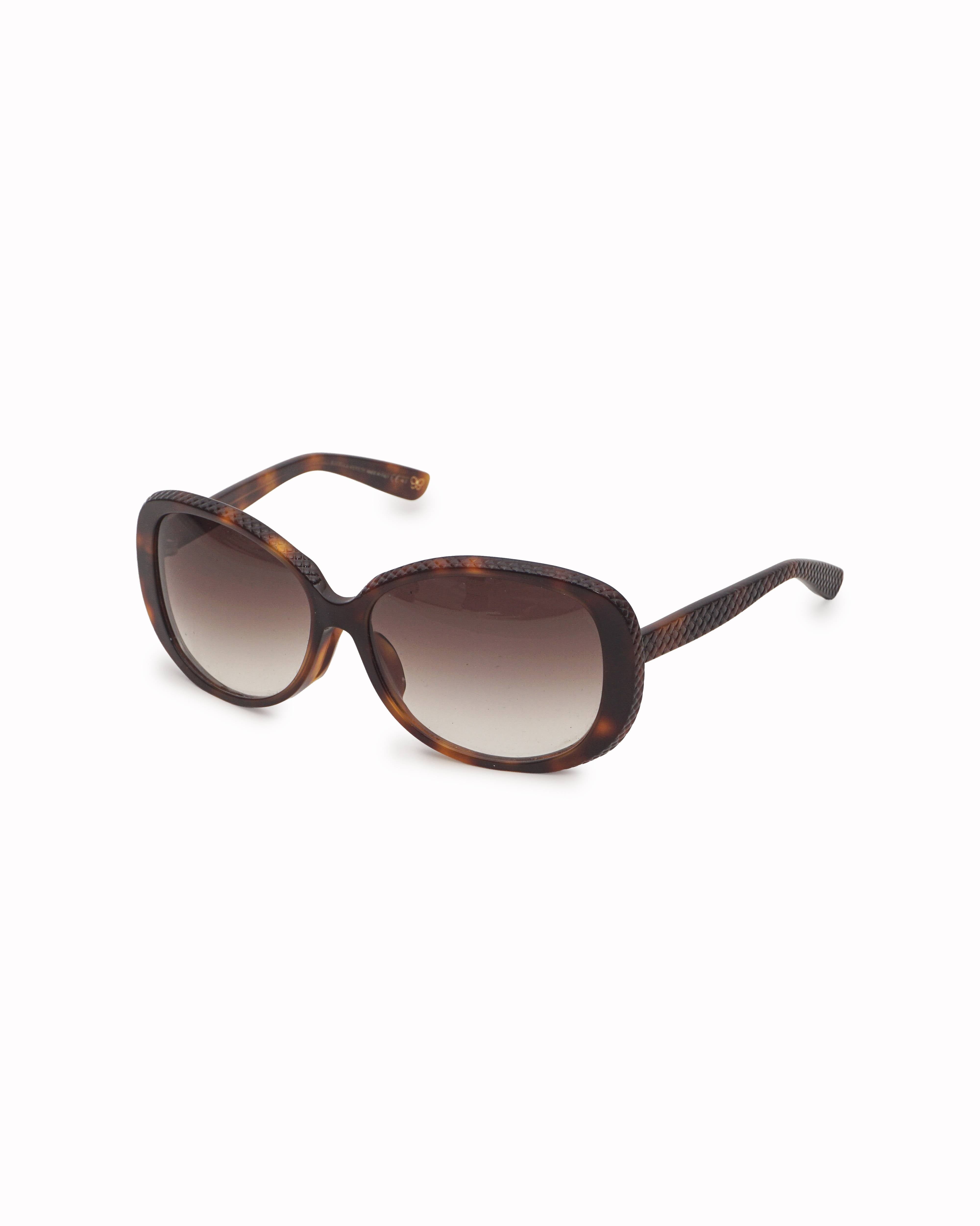 Bottega Veneta Tortoiseshell Intrecciato Sunglasses