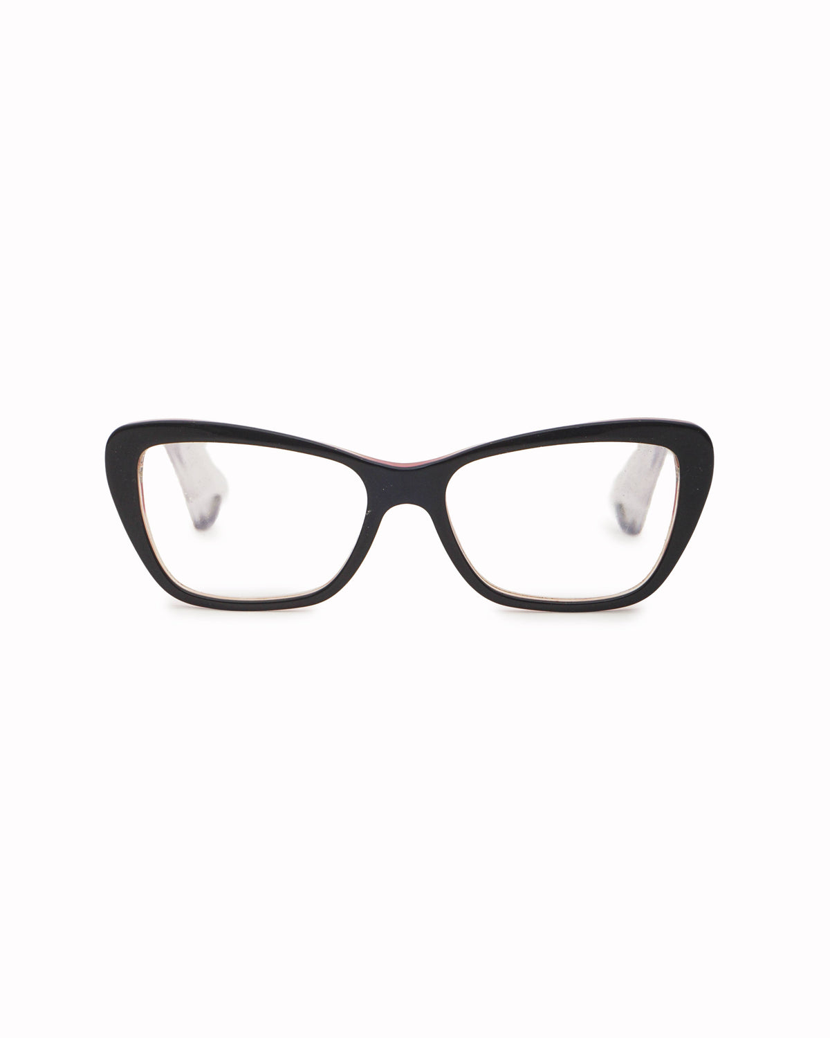 Dolce & Gabbana Black & Red Cat-Eye Glasses