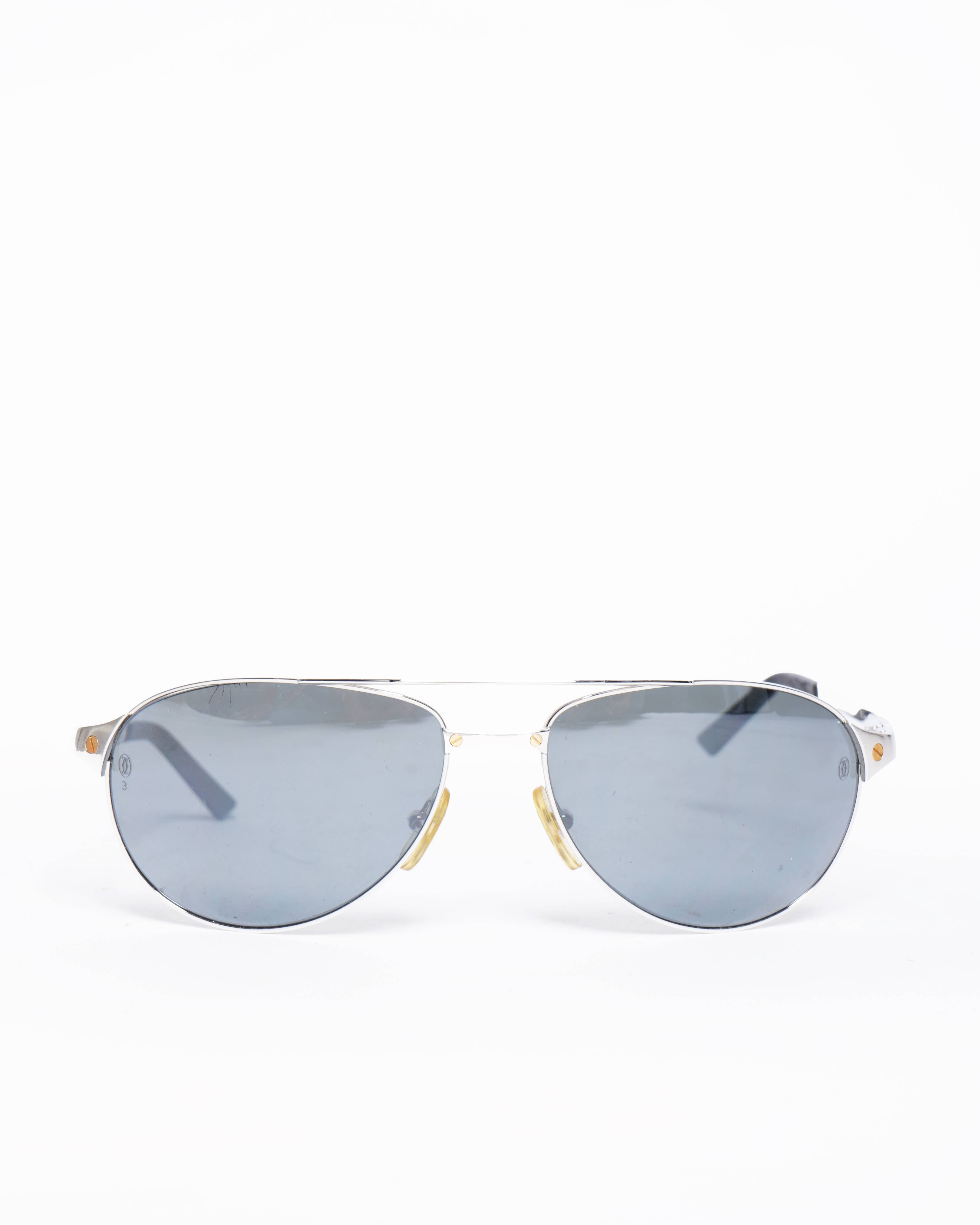 Cartier Unisex Aviator Sunglasses