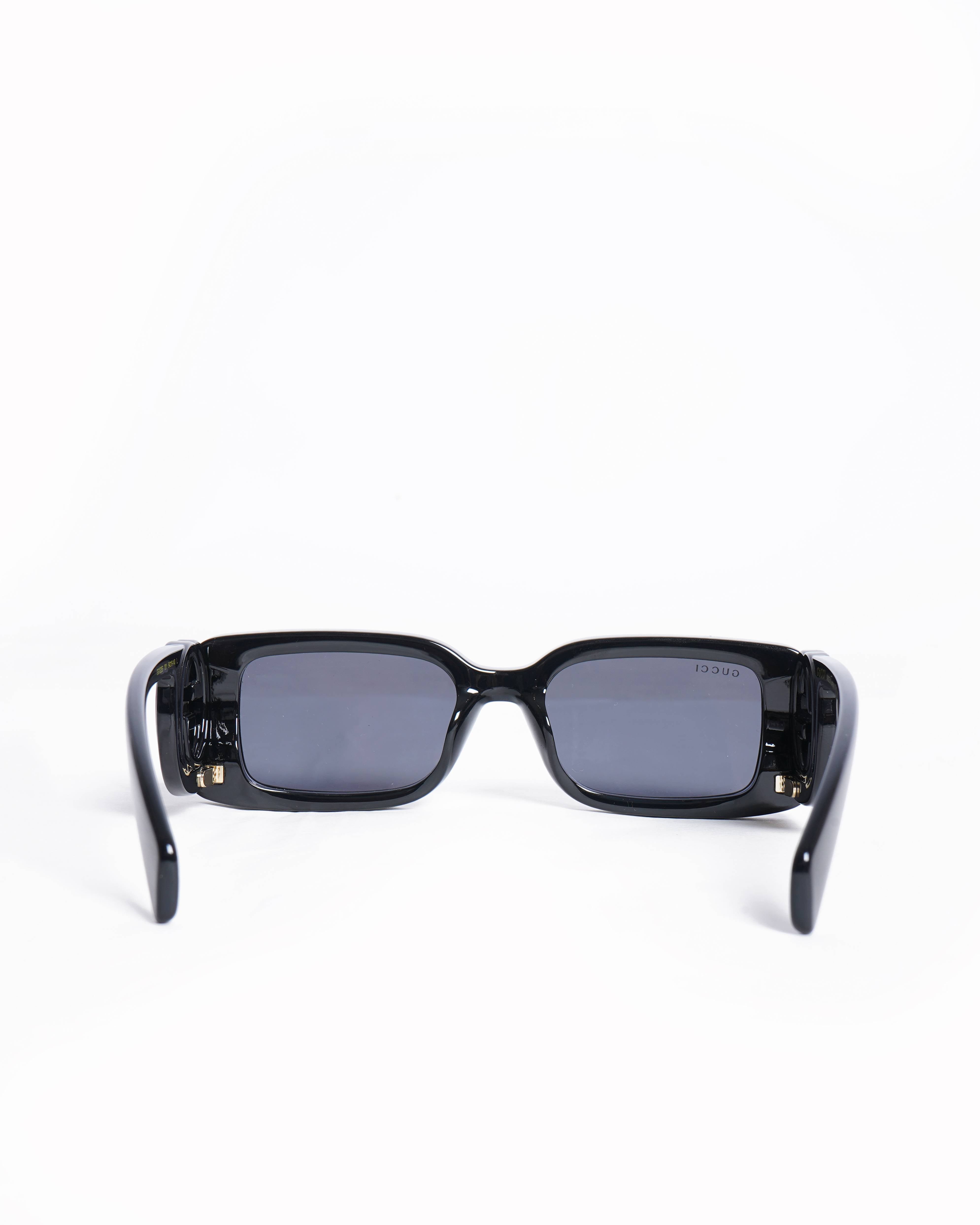 Gucci Rectangular Women's Sunglasses In Black