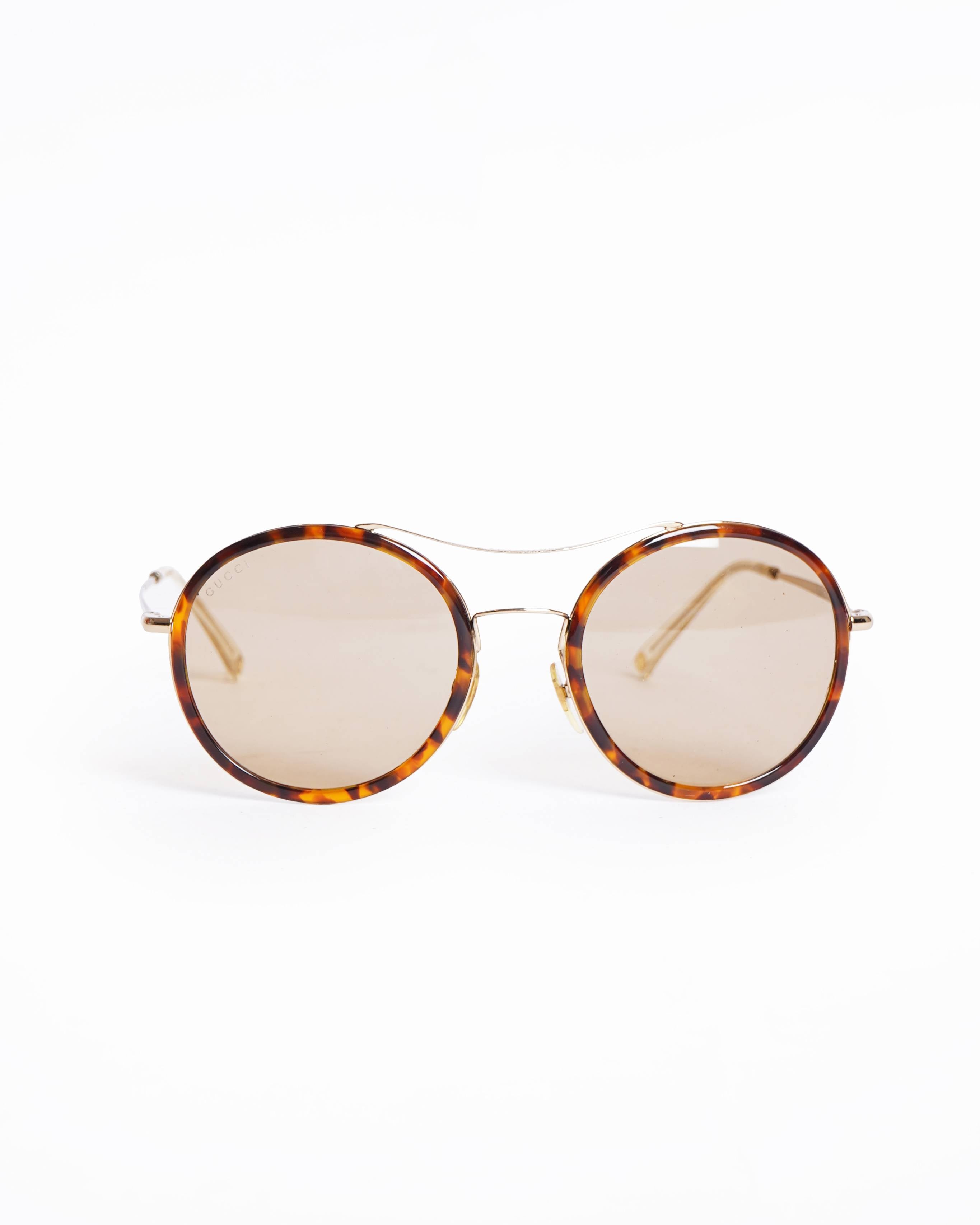 Gucci Round Women's sunglasses In Brown